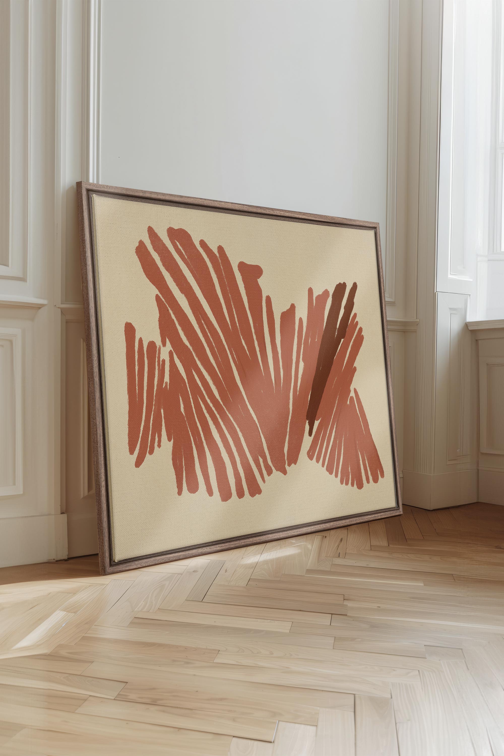 BURNT ECHO, Oeuvre sur toile étirée