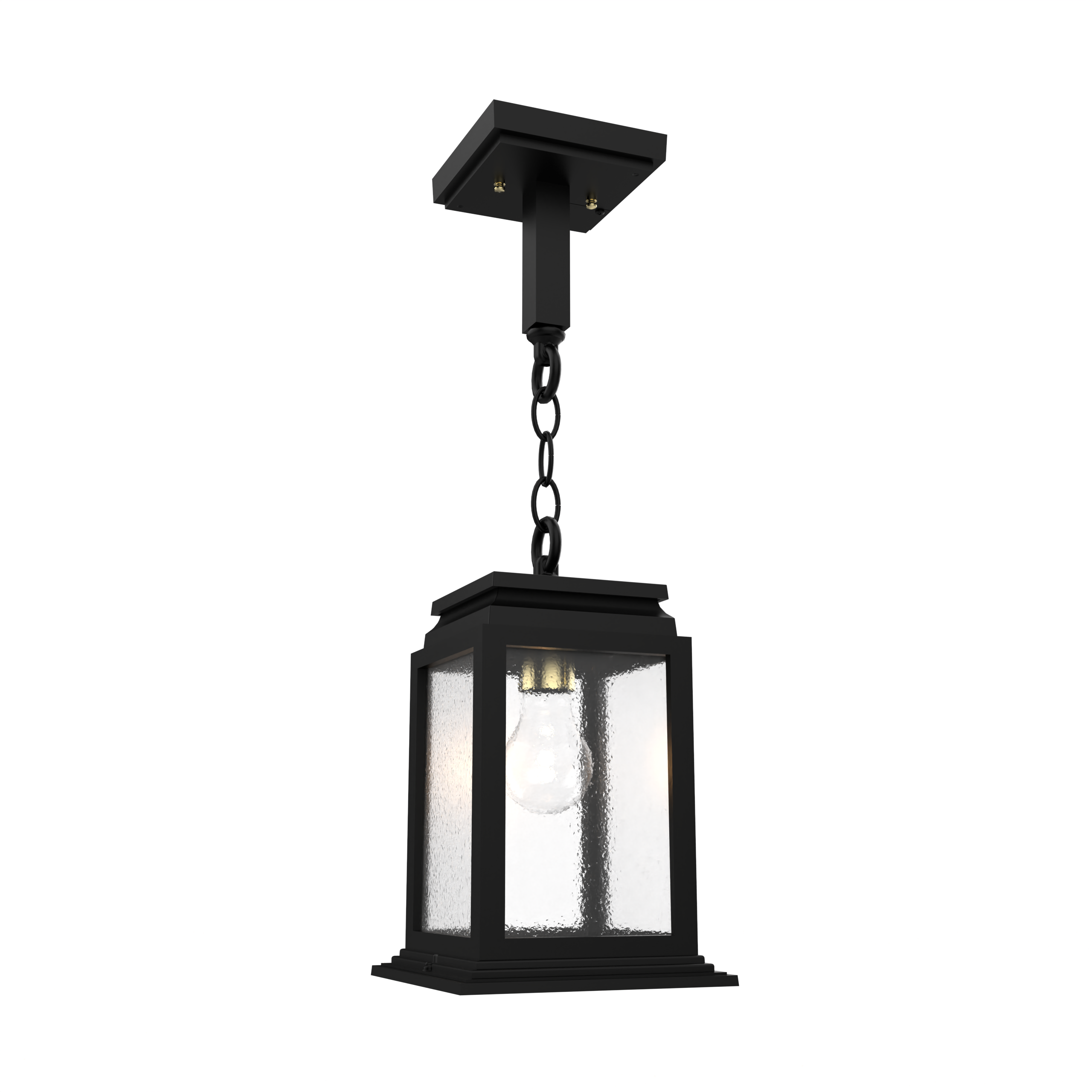 Série 65e 16750 luminaire extérieur suspendu sur chaîne fond blanc