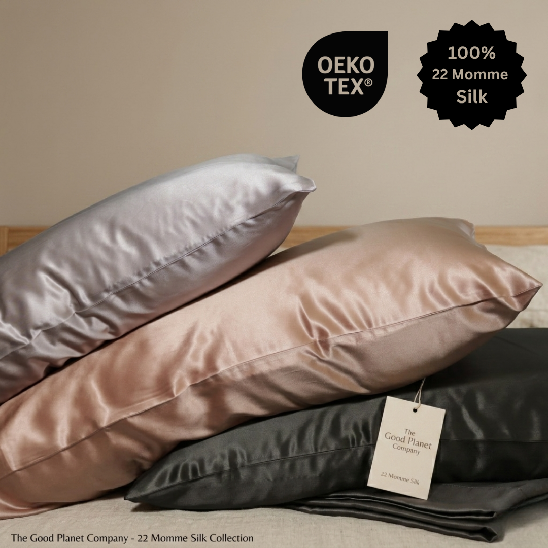 Taie d’oreiller 100 % soie de mûrier 22 Momme