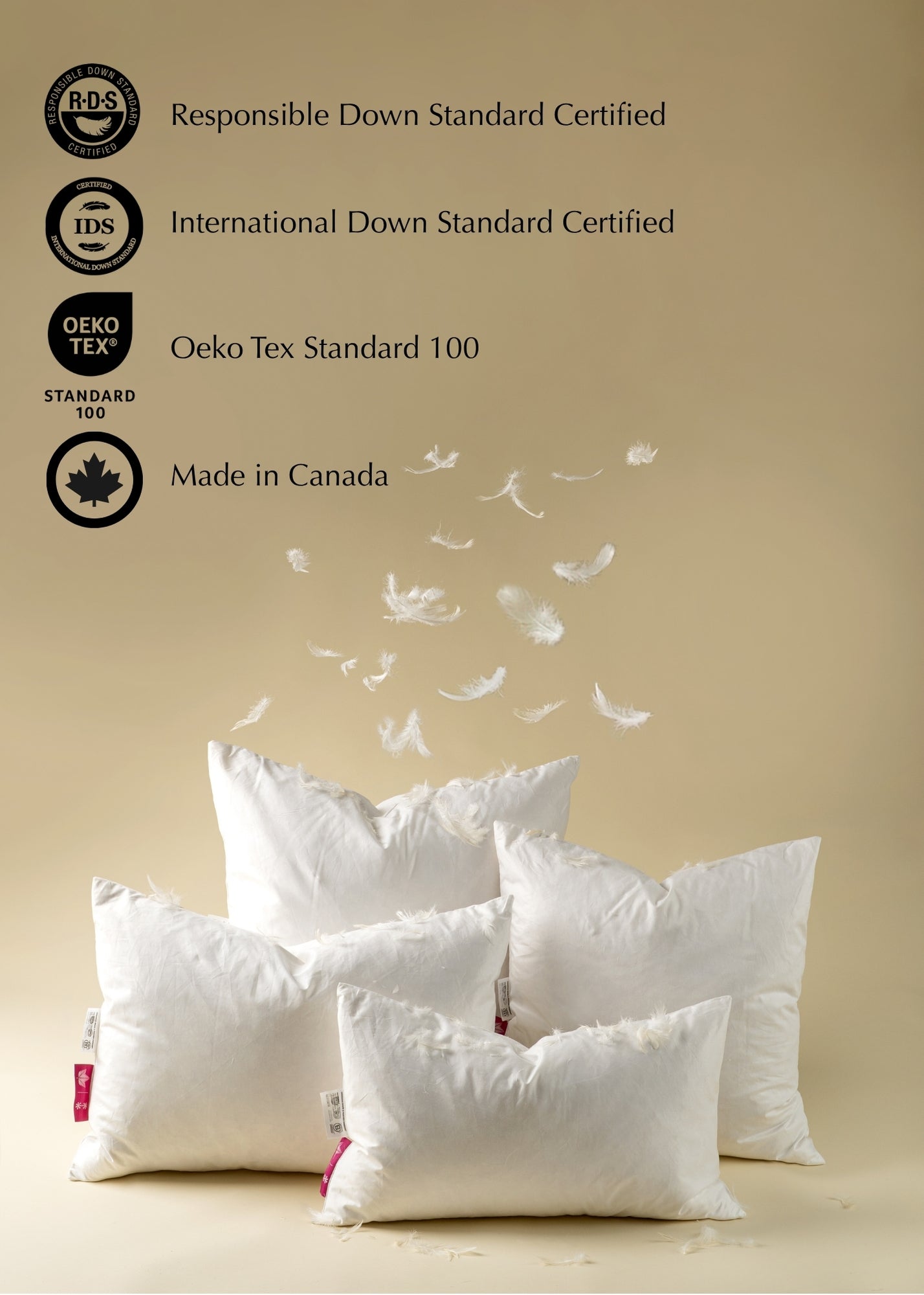 Lina celeriac linen decorative cushion 20 x 20 | Sustainable Belgian Linen | Indaba