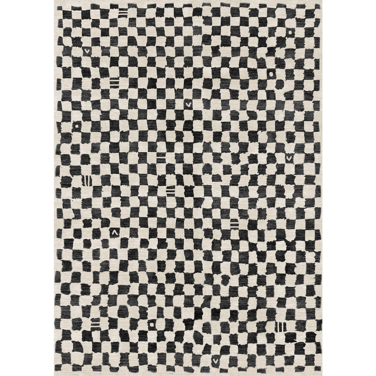 Tapis Metro – Carreaux Noir & Blanc