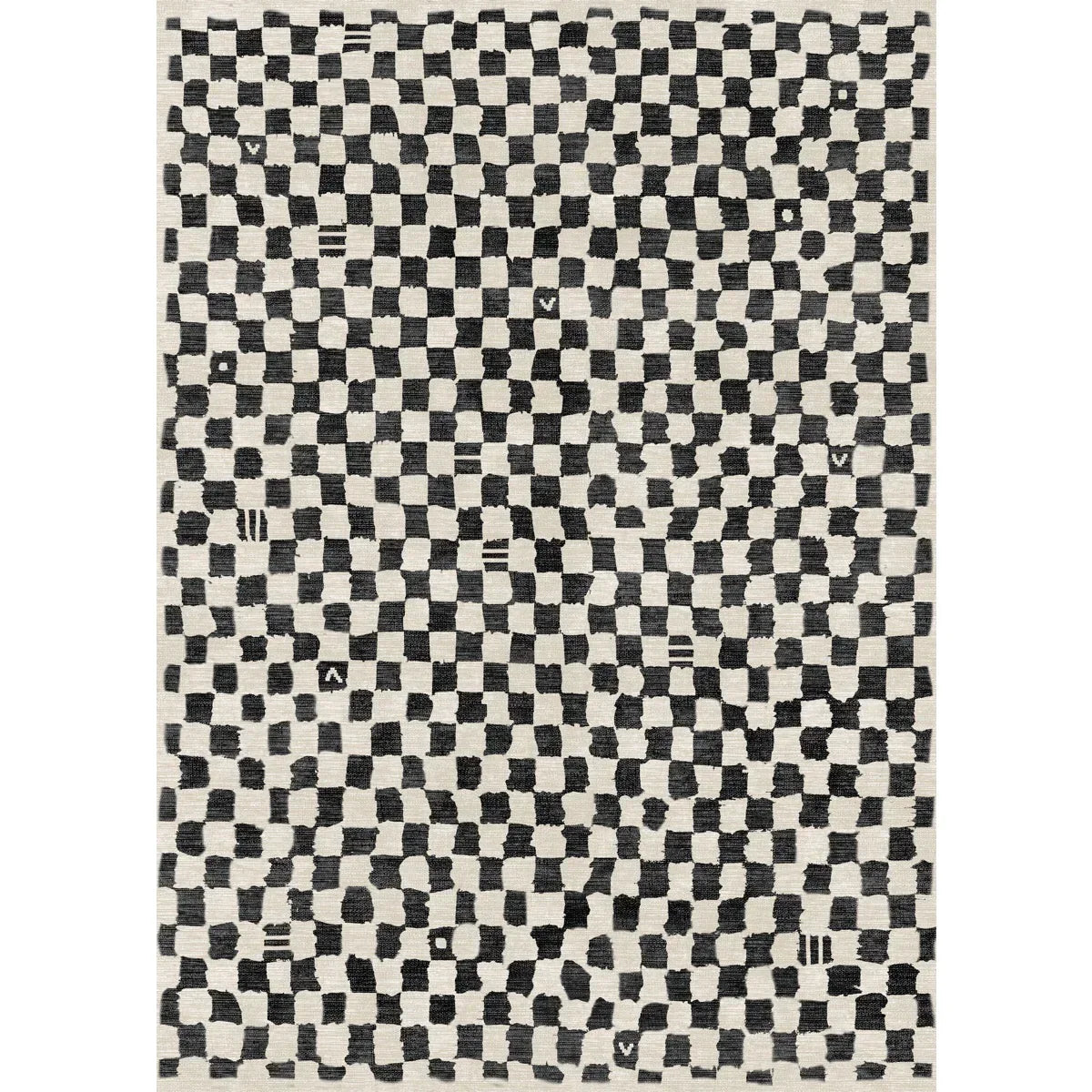 Tapis Metro – Carreaux Noir & Blanc