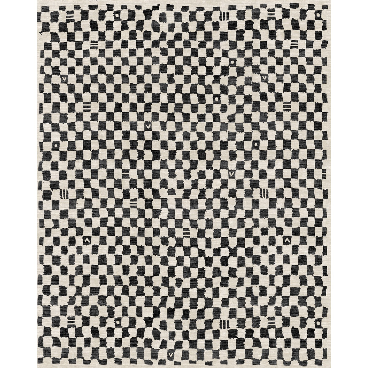Tapis Metro – Carreaux Noir & Blanc