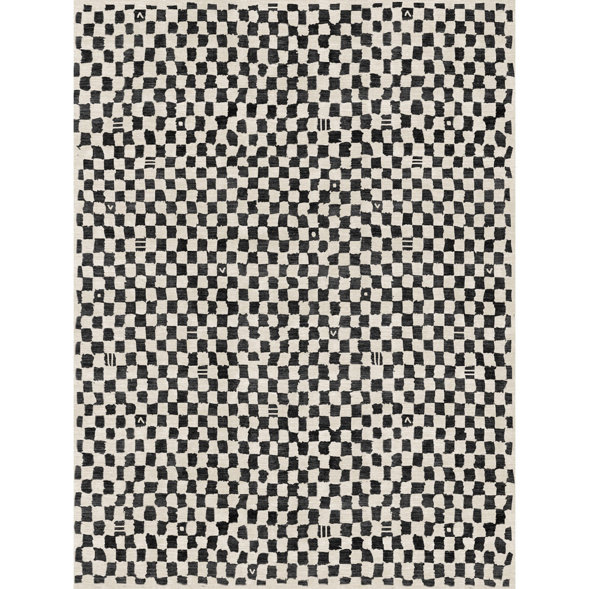 Tapis Metro – Carreaux Noir & Blanc