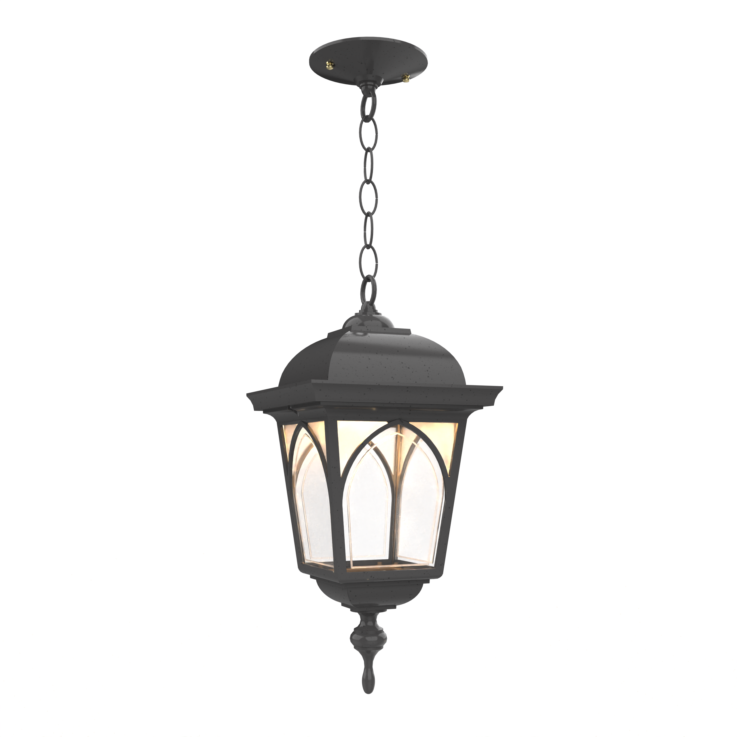 Habitat 21555 | Outdoor Hanging Lantern with Chain | Closed Bottom | Medium Size | SNOC