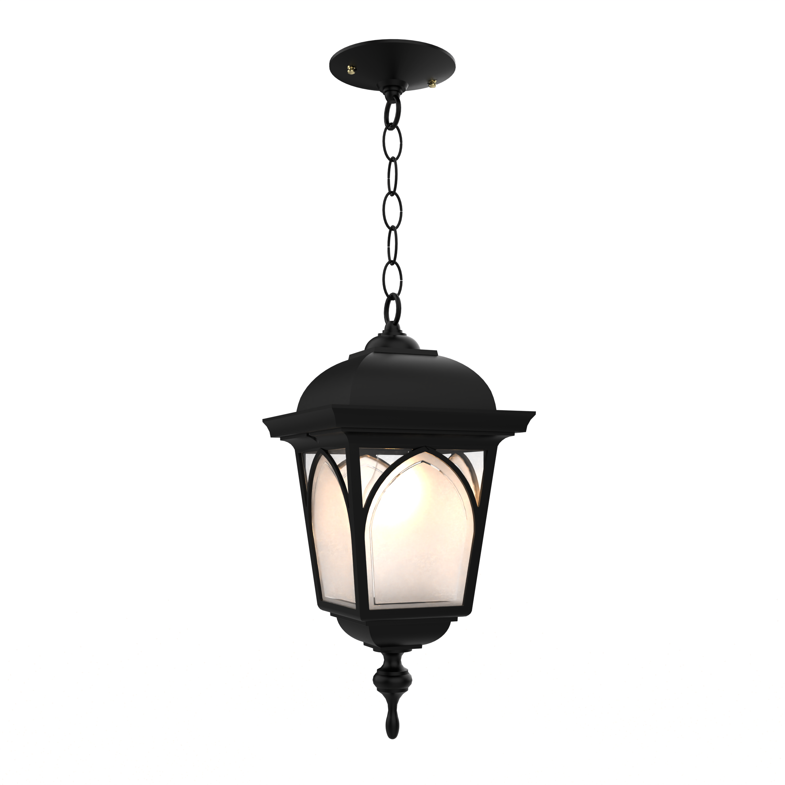 Habitat 21555 | Outdoor Hanging Lantern with Chain | Closed Bottom | Medium Size | SNOC