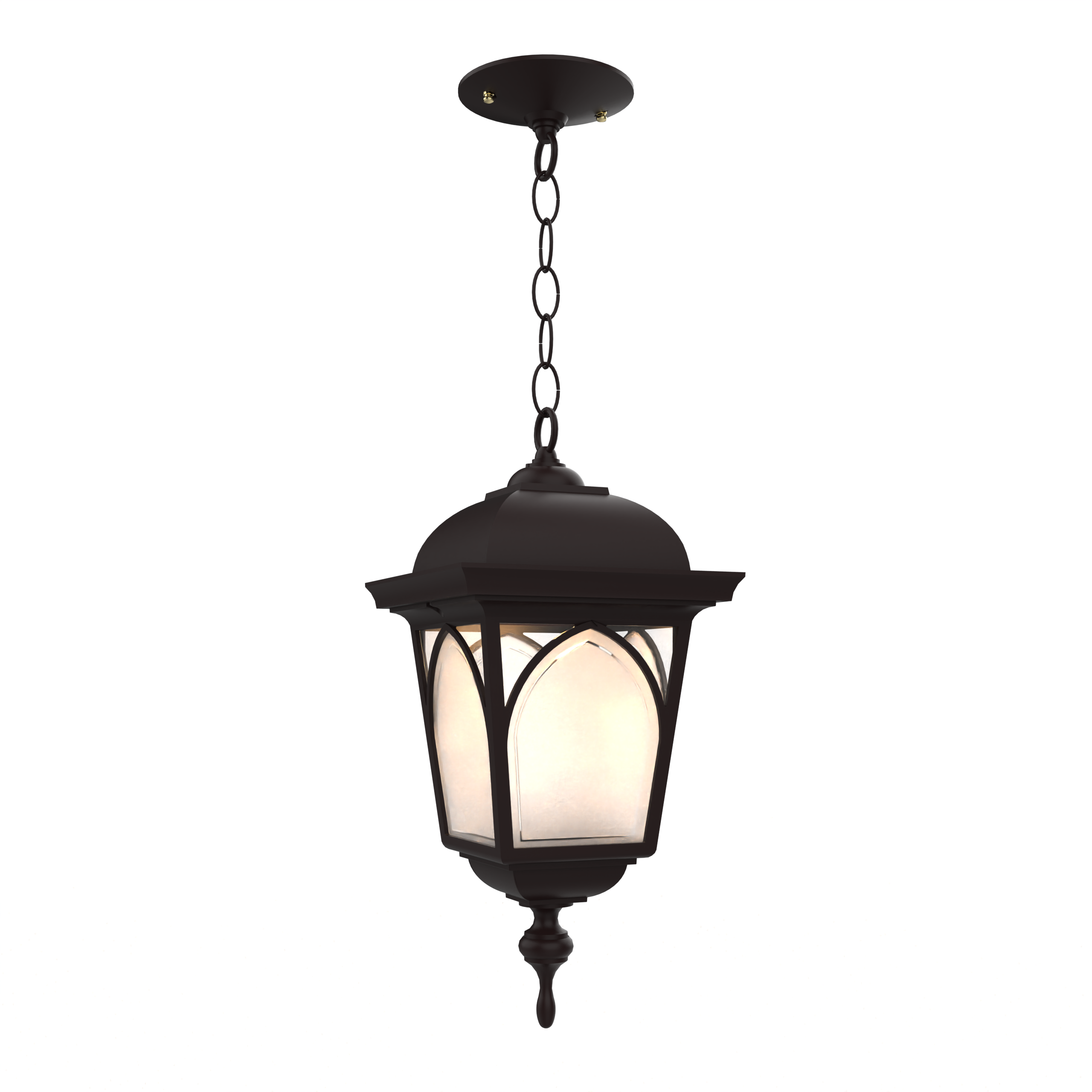Habitat 21555 | Outdoor Hanging Lantern with Chain | Closed Bottom | Medium Size | SNOC