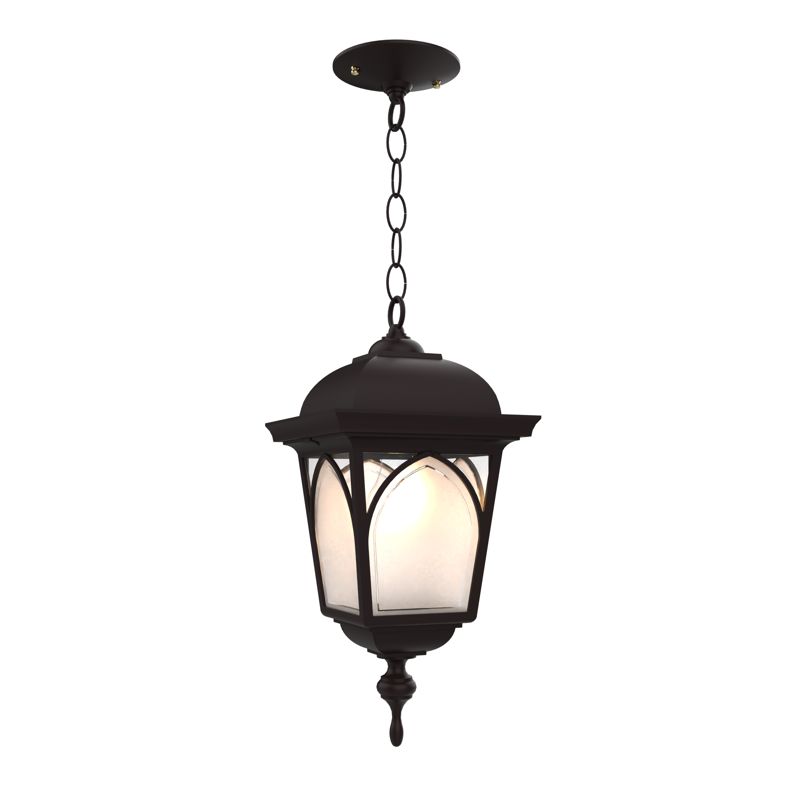 Habitat 21555 | Outdoor Hanging Lantern with Chain | Closed Bottom | Medium Size | SNOC