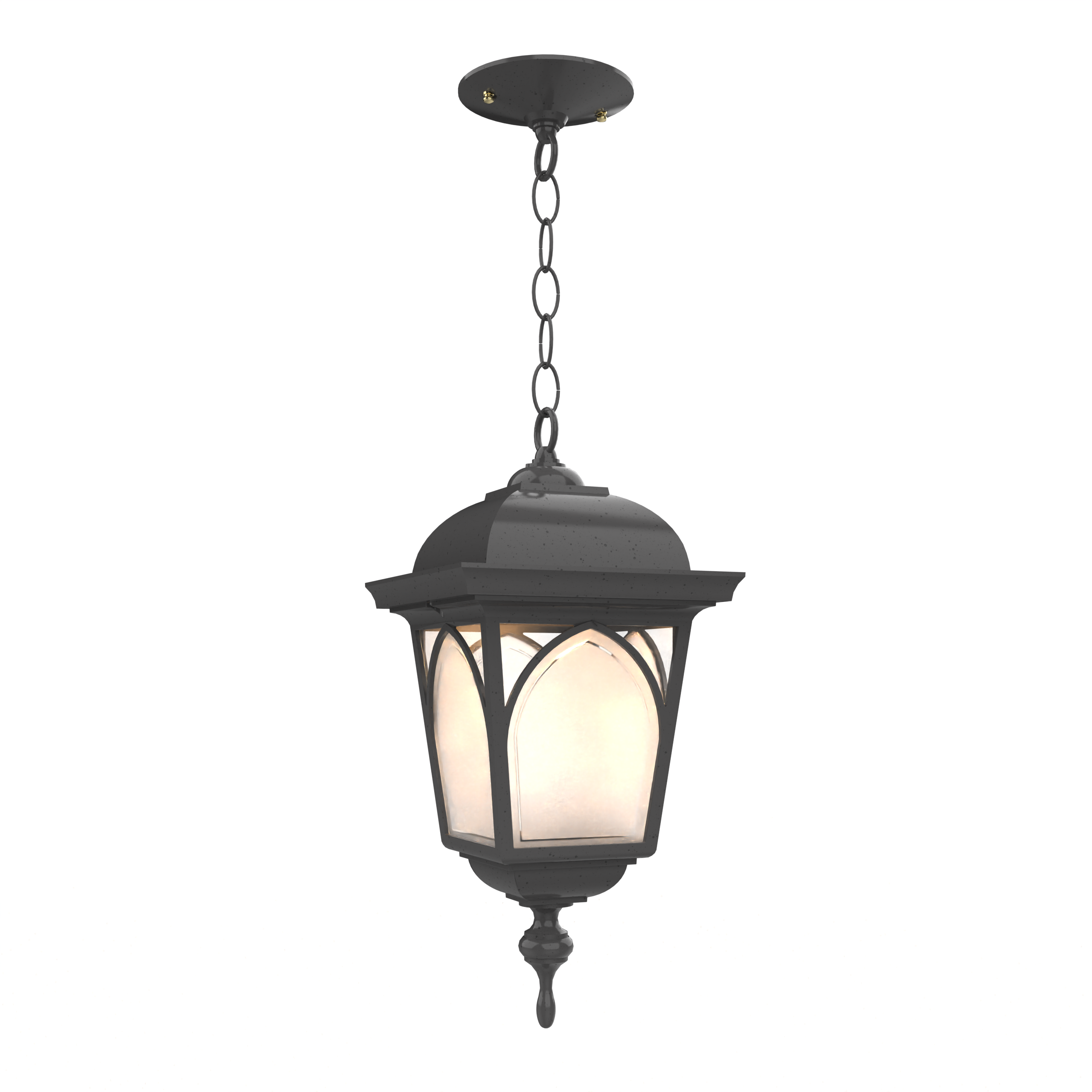 Habitat 21555 | Outdoor Hanging Lantern with Chain | Closed Bottom | Medium Size | SNOC