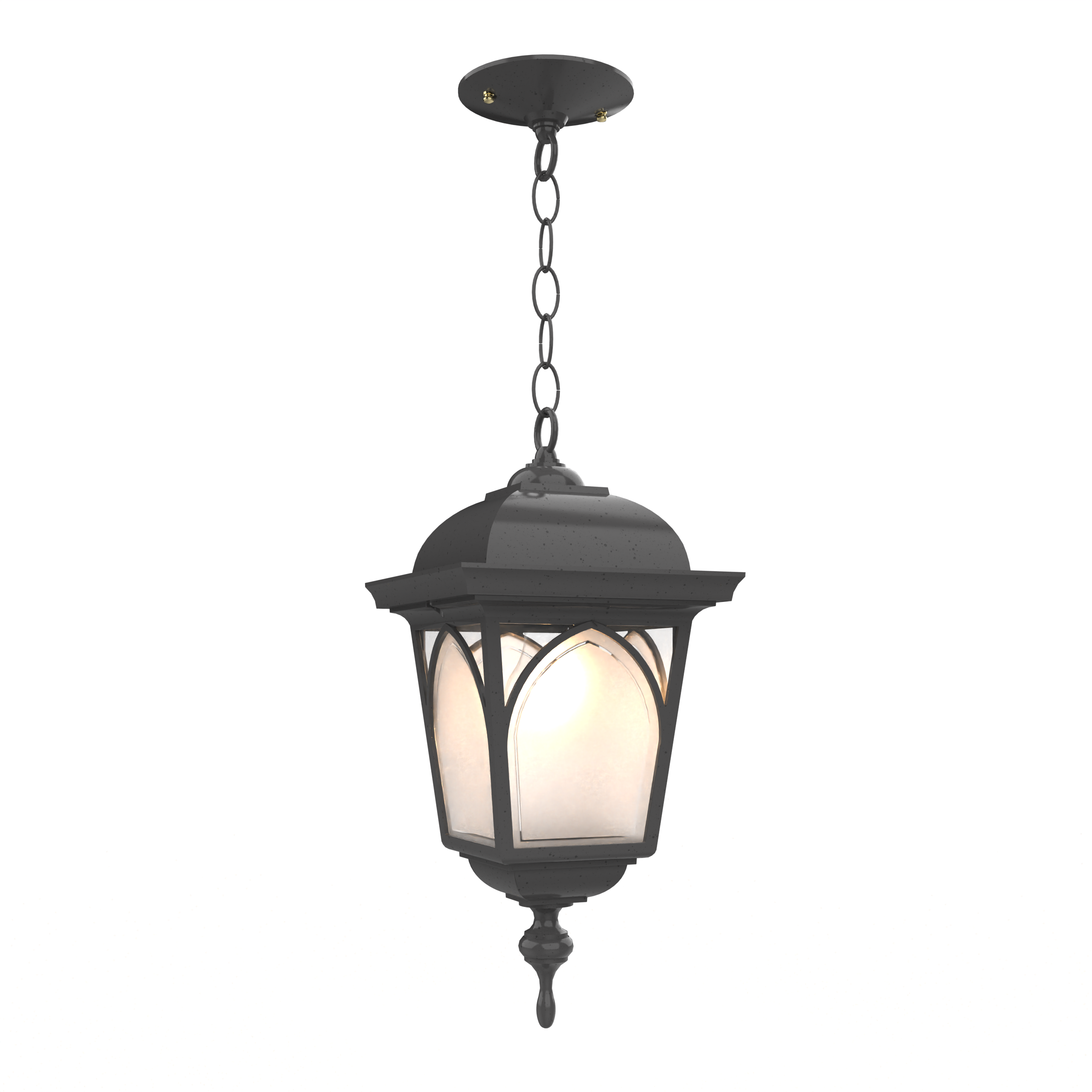 Habitat 21555 | Outdoor Hanging Lantern with Chain | Closed Bottom | Medium Size | SNOC