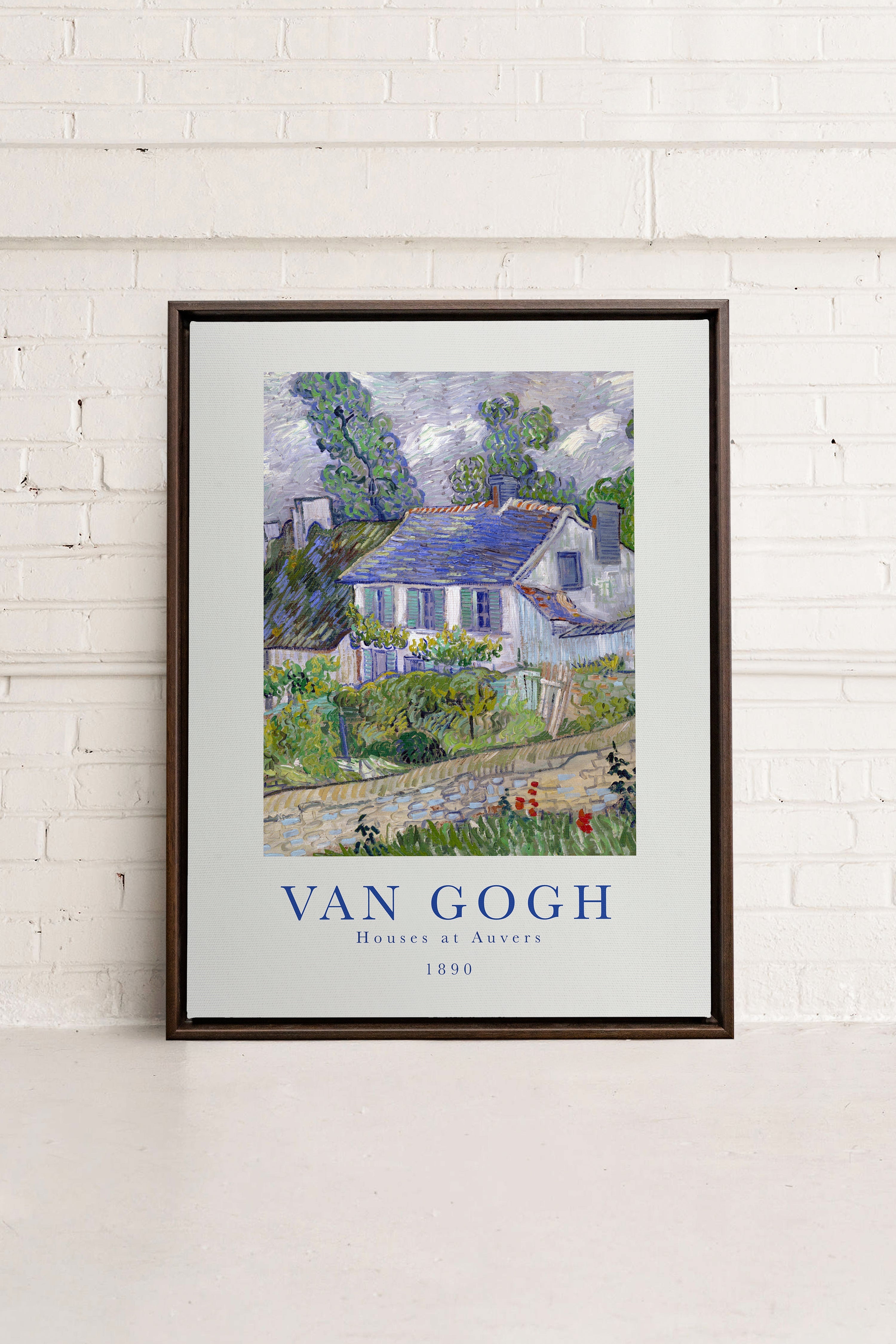 HOUSES AT AUVERS, Oeuvre sur toile étirée