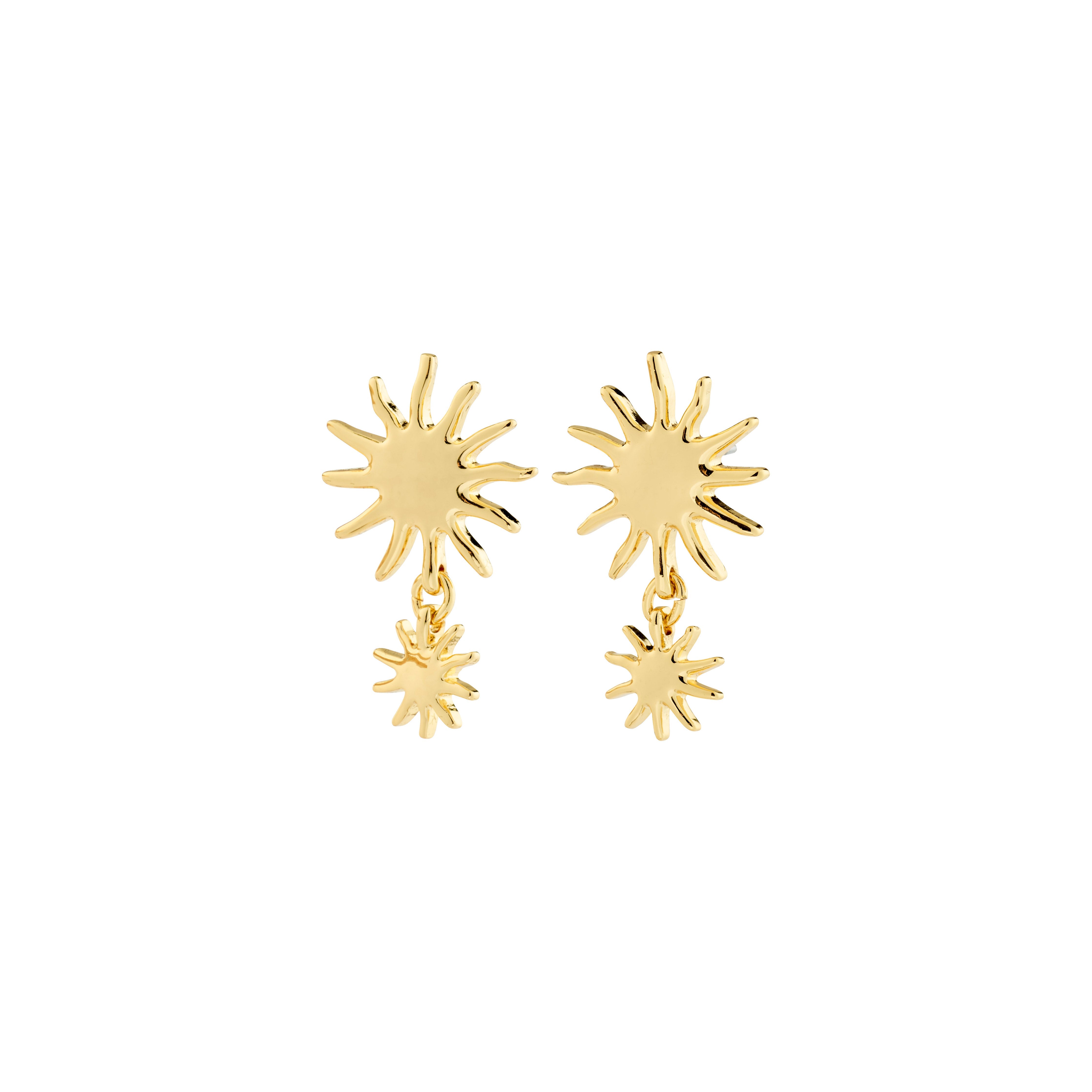 Boucles d’oreilles LYRICUS soleil plaquées or