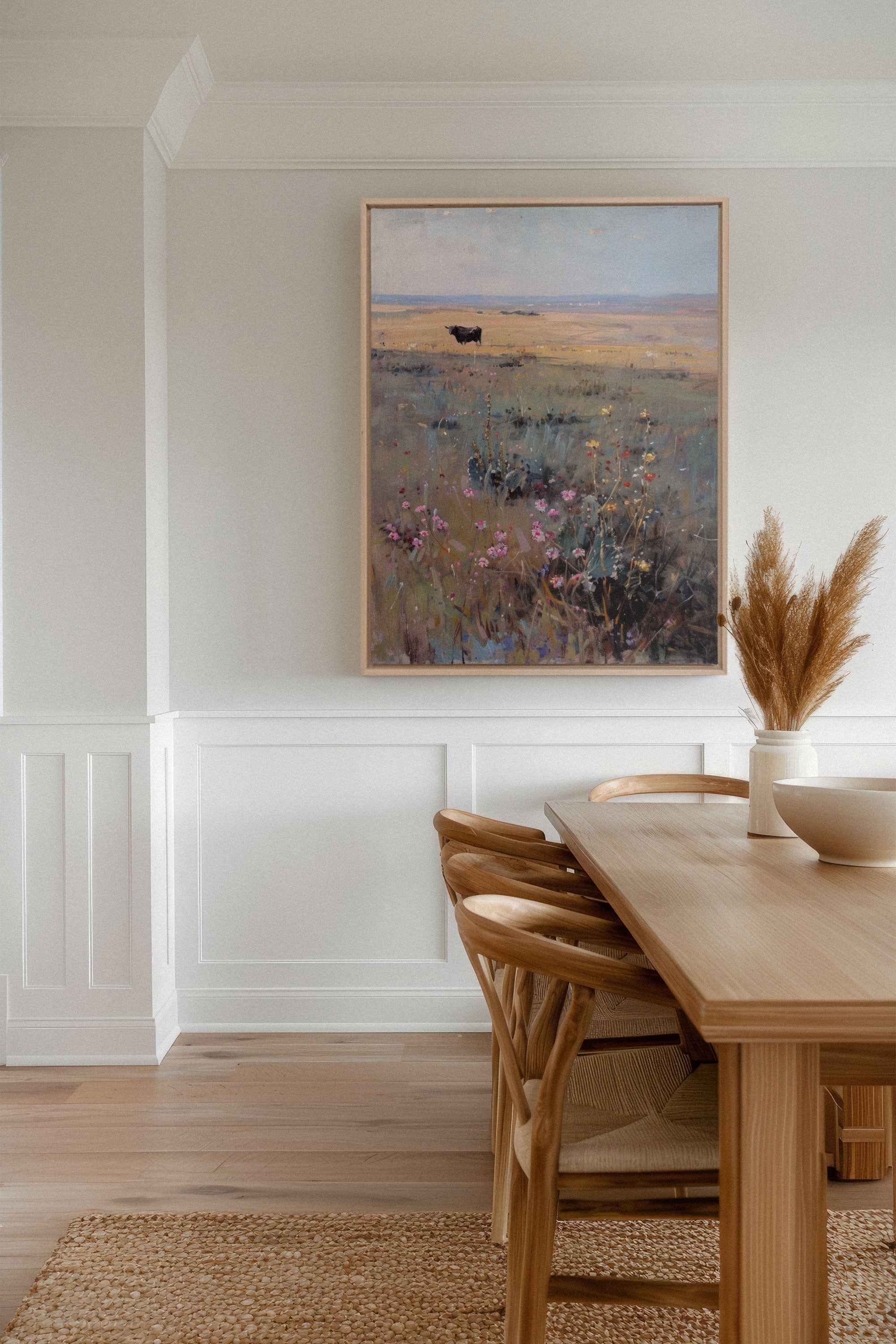 RAINBOW FIELD, Oeuvre sur toile étirée