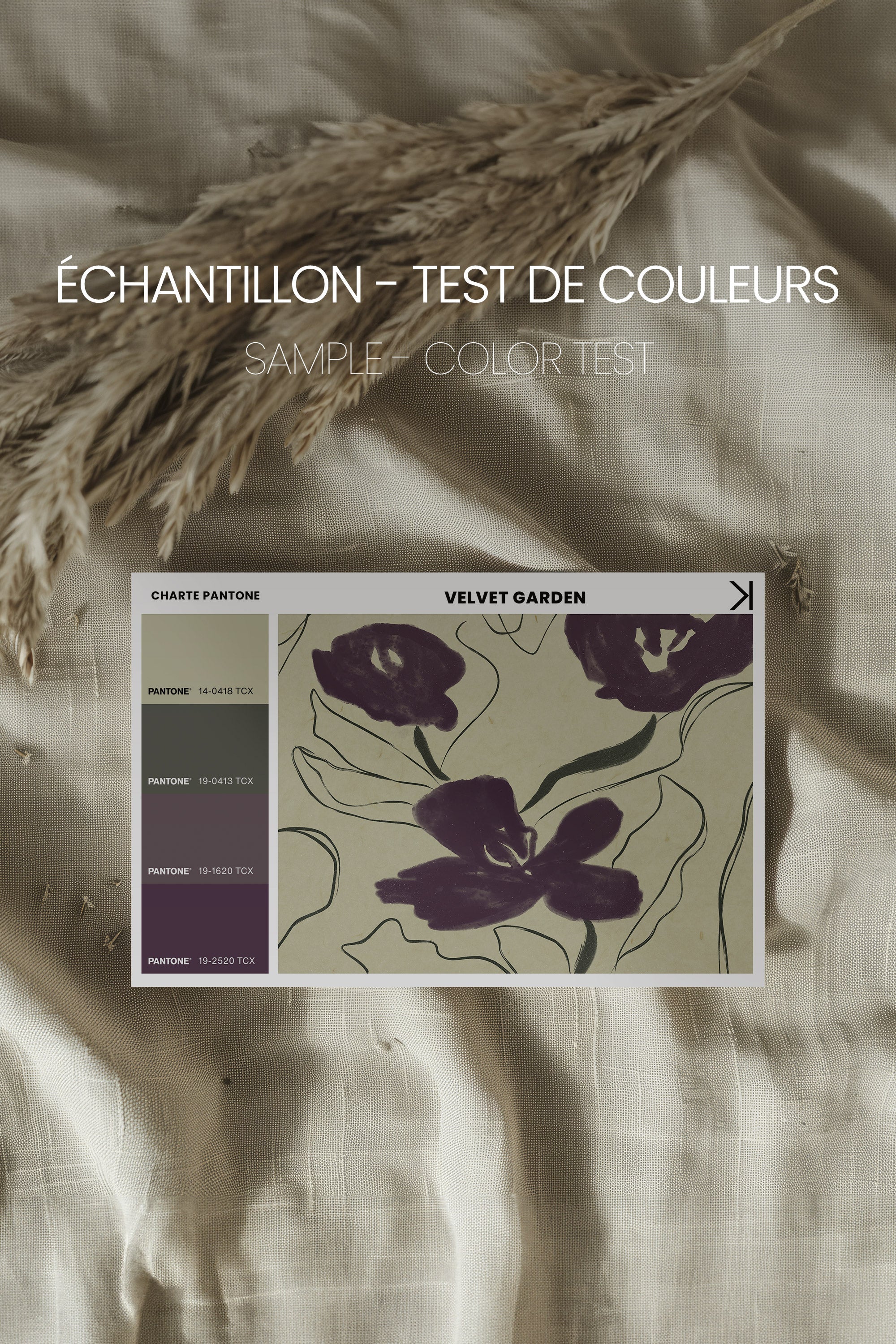 VELVET GARDEN, Oeuvre sur toile étirée