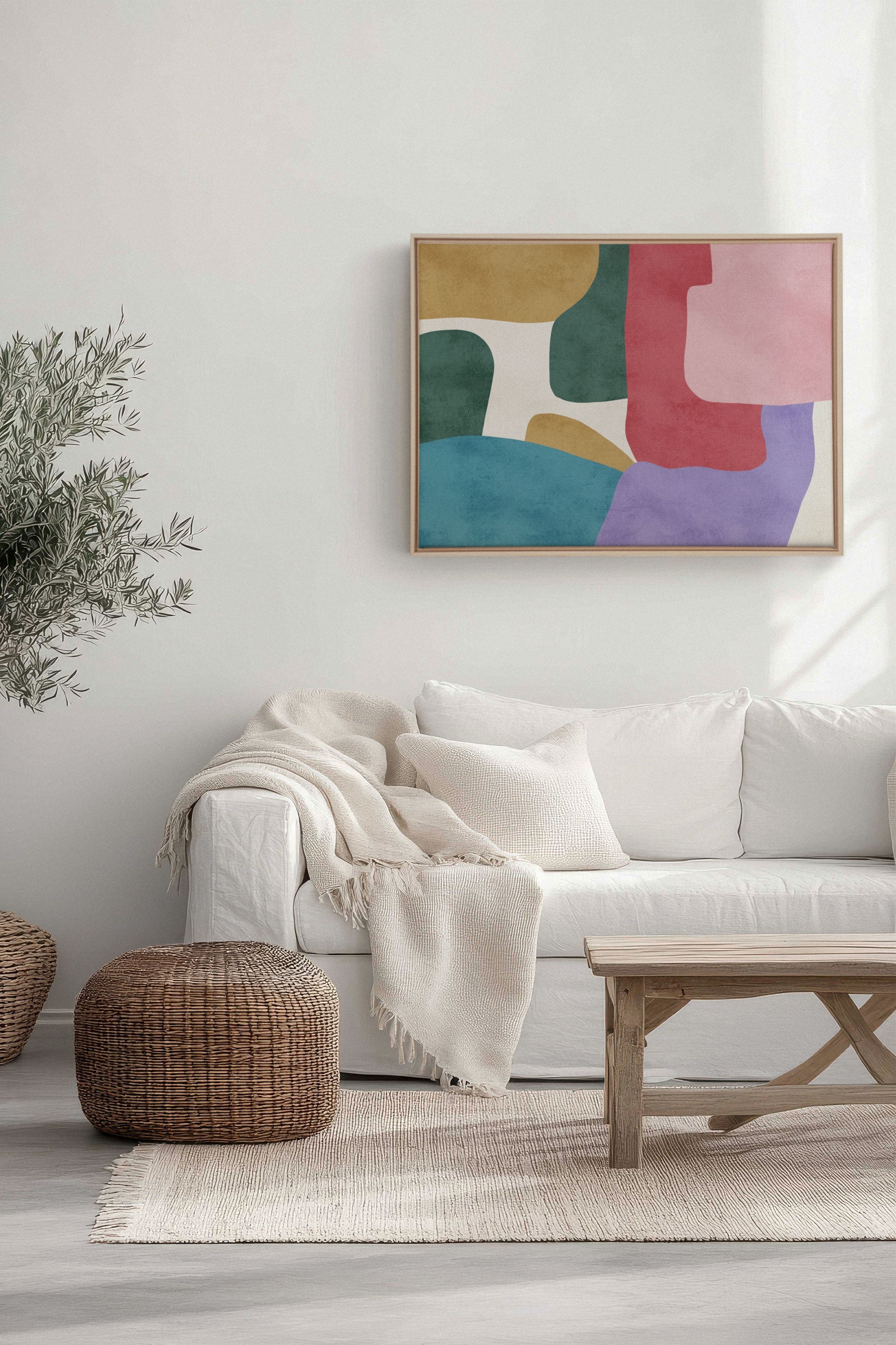 SOFT MOSAIC, Oeuvre sur toile étirée