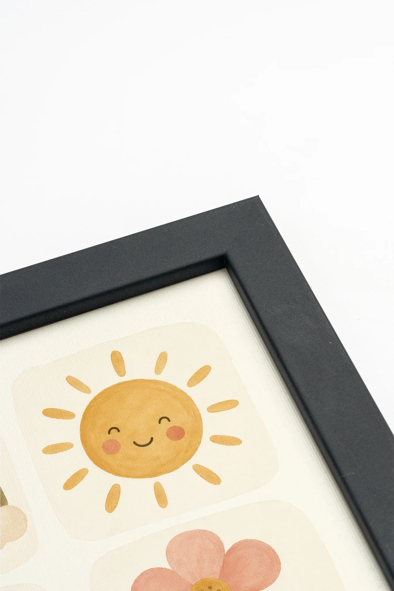 Toile encadrée Mini Merveilles | Illustrations douces multicolores | Chambre enfant