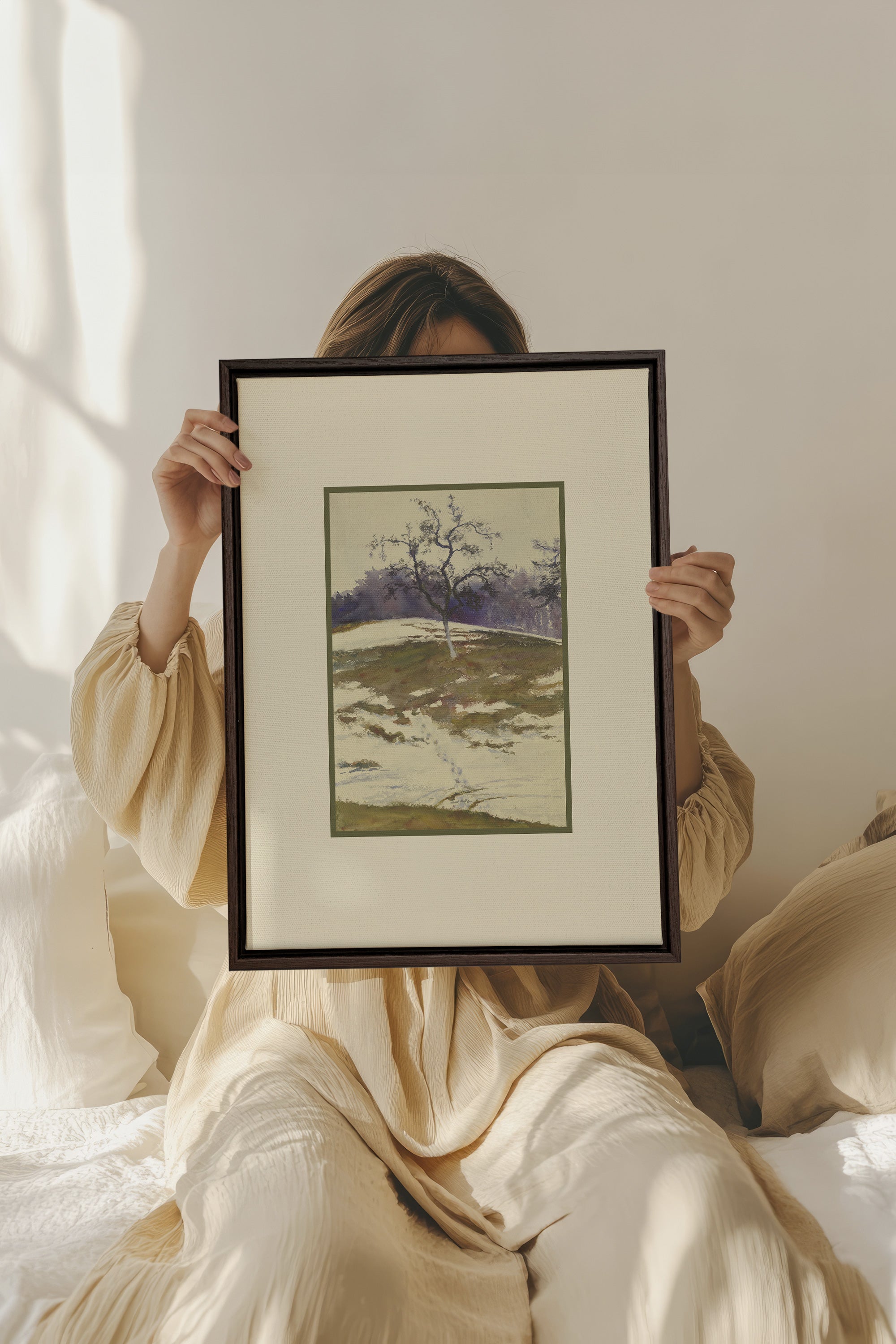 VESTIGE DE SAISON, Oeuvre sur toile étirée