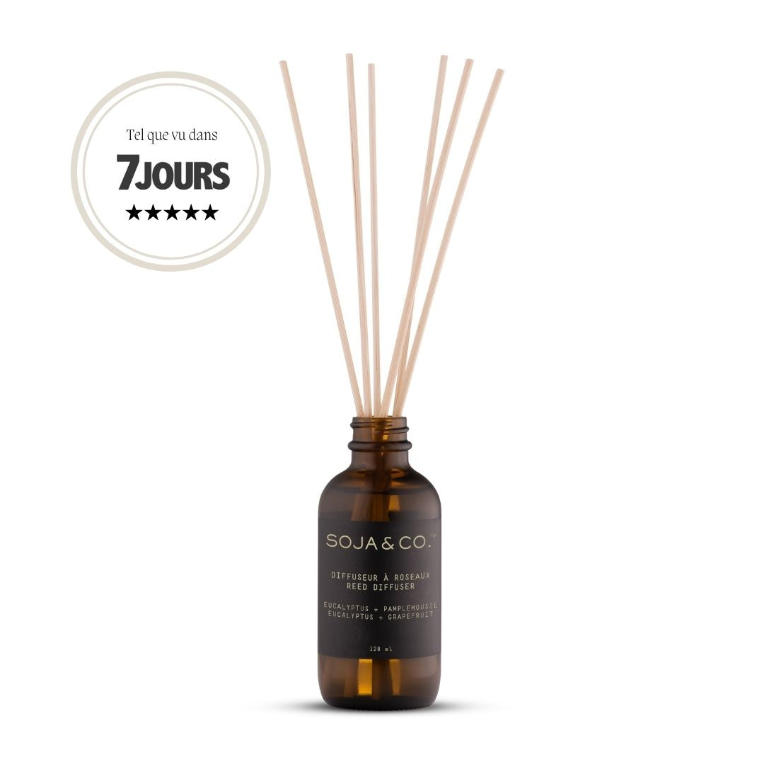 Diffuseur à roseaux Eucalyptus et pamplemousse SOJA&CO