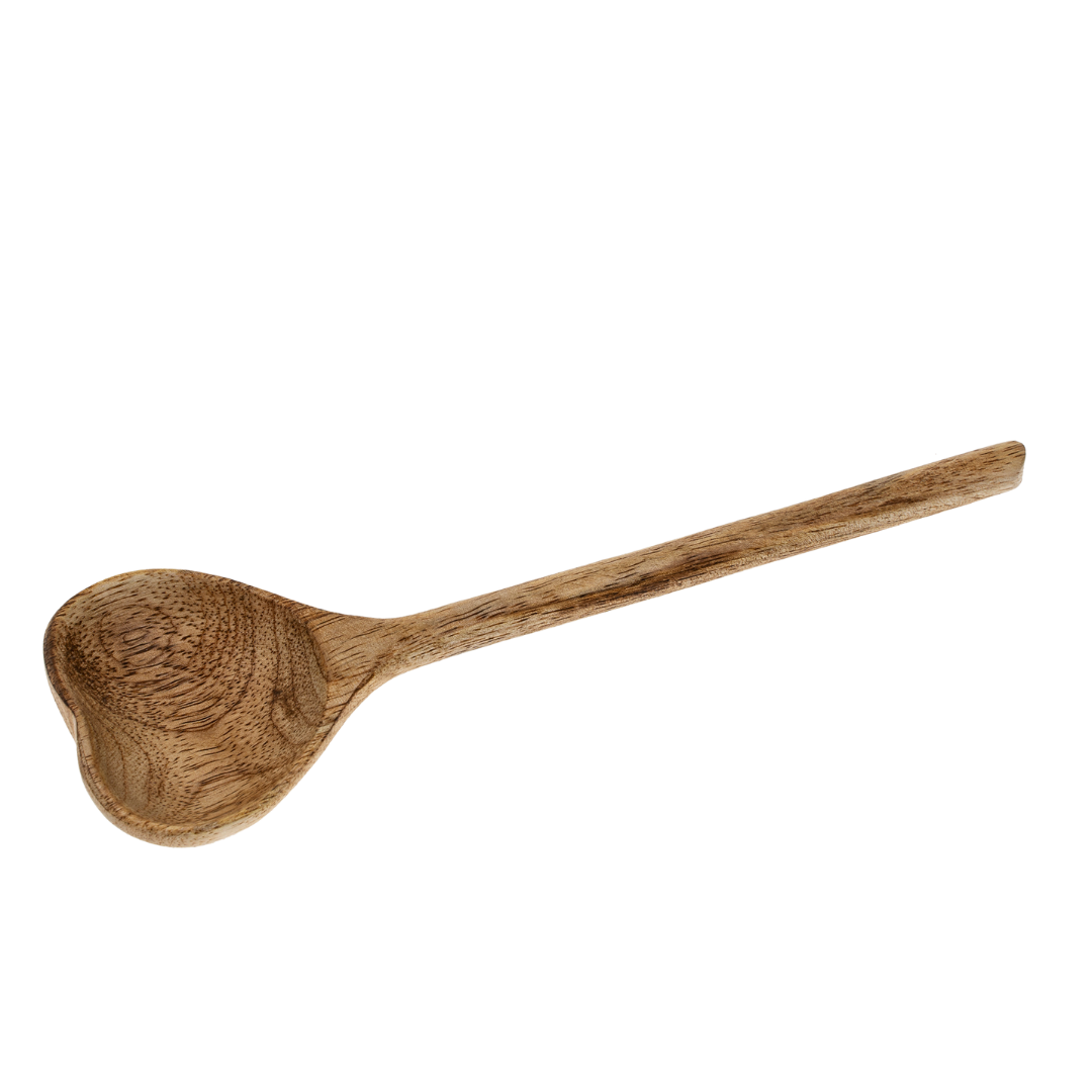 Cuillère Cœur en Bois | Bois de Manguier Sculpté à la Main