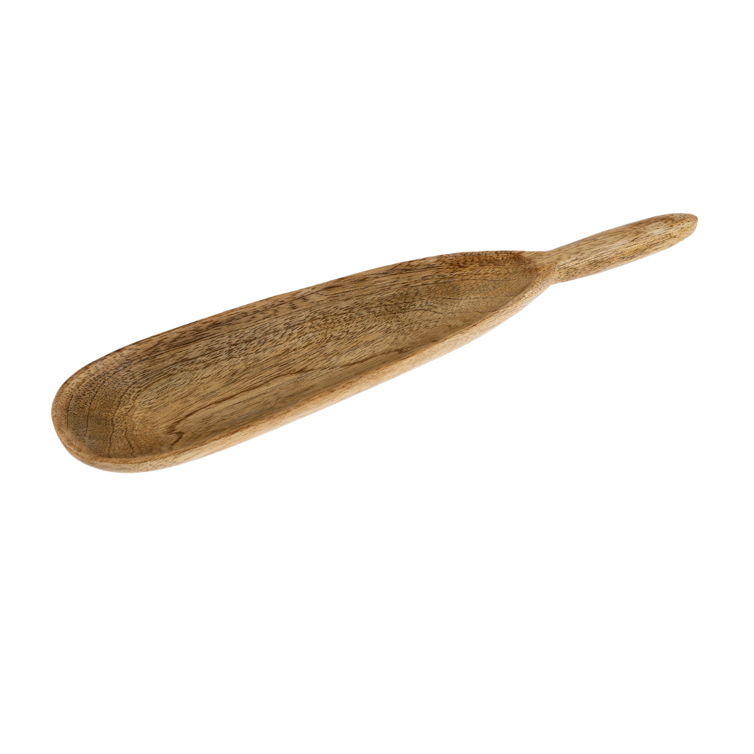 Plat de Service Ovale en Bois de Manguier | Fait à la Main
