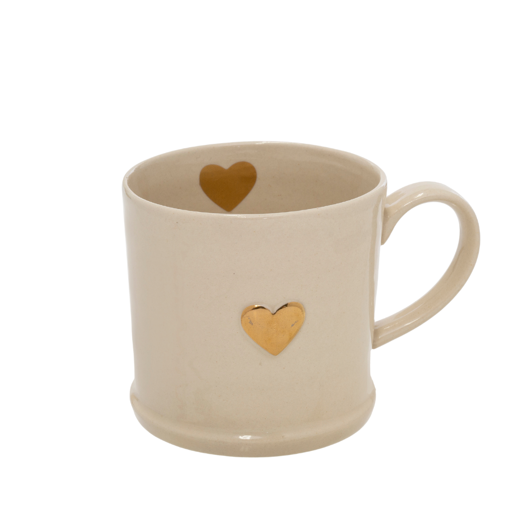 Tasse Sweet Heart | Détail Doré | Fait à la main