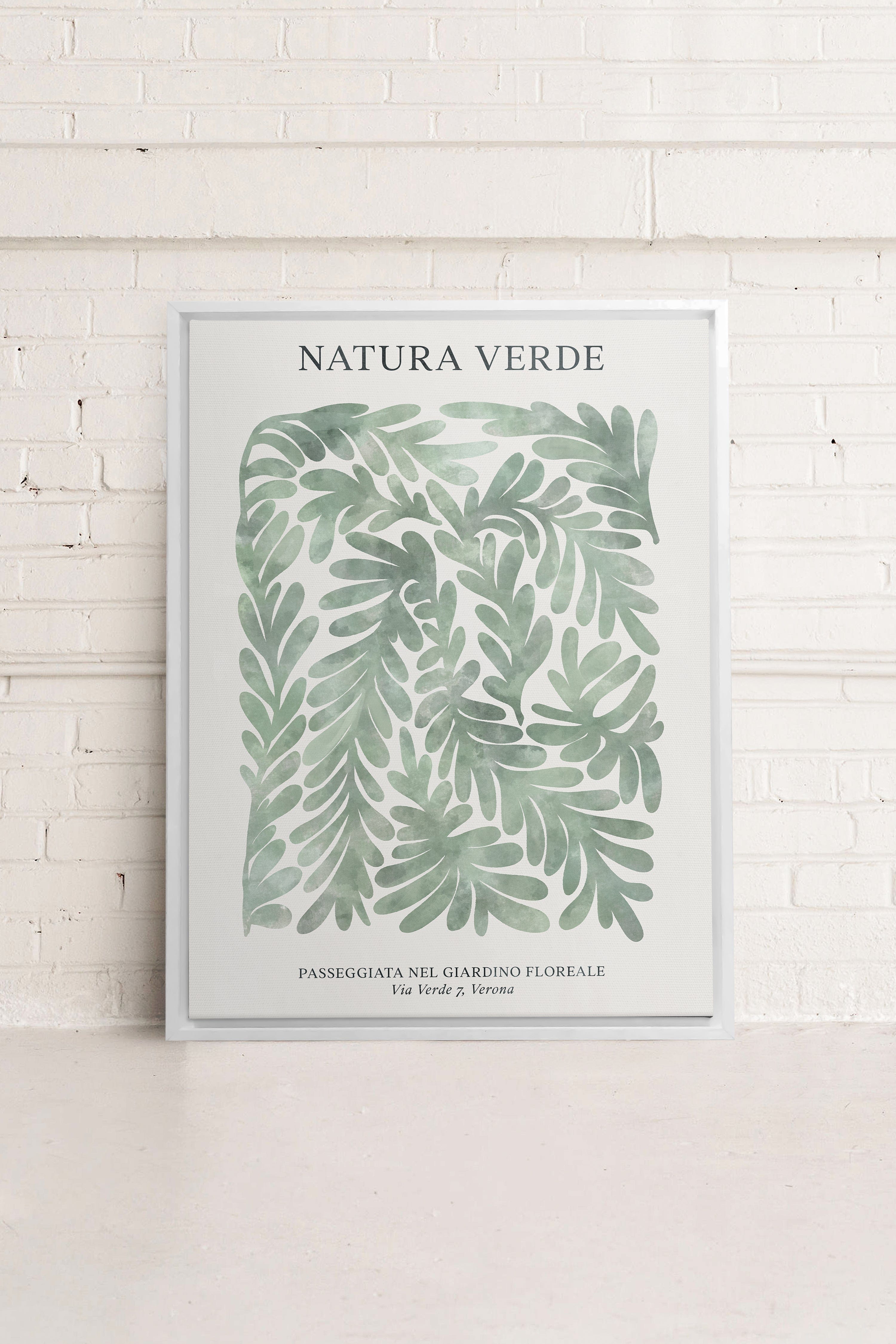 NATURA VERDE, Oeuvre sur toile étiré