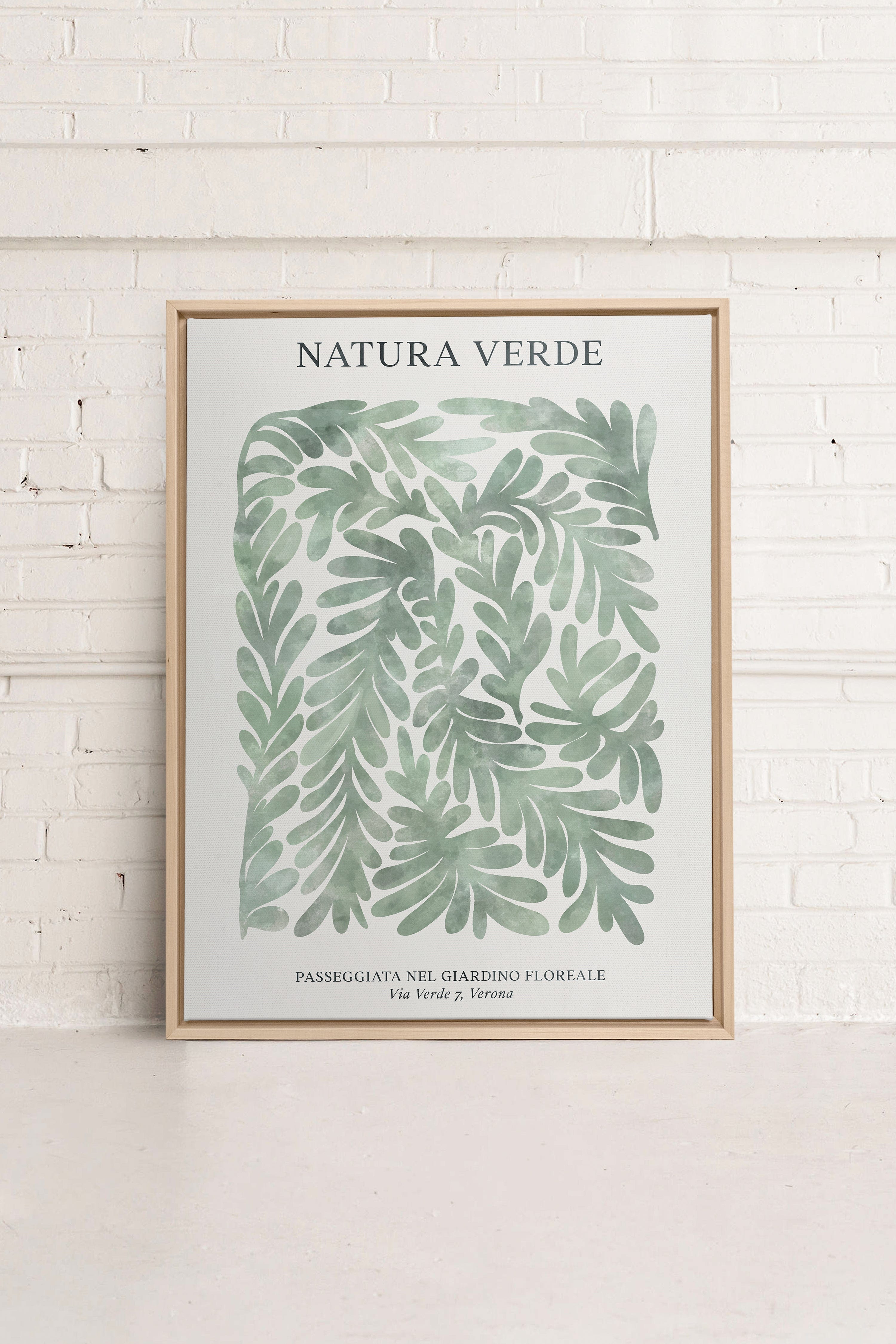 NATURA VERDE, Oeuvre sur toile étiré