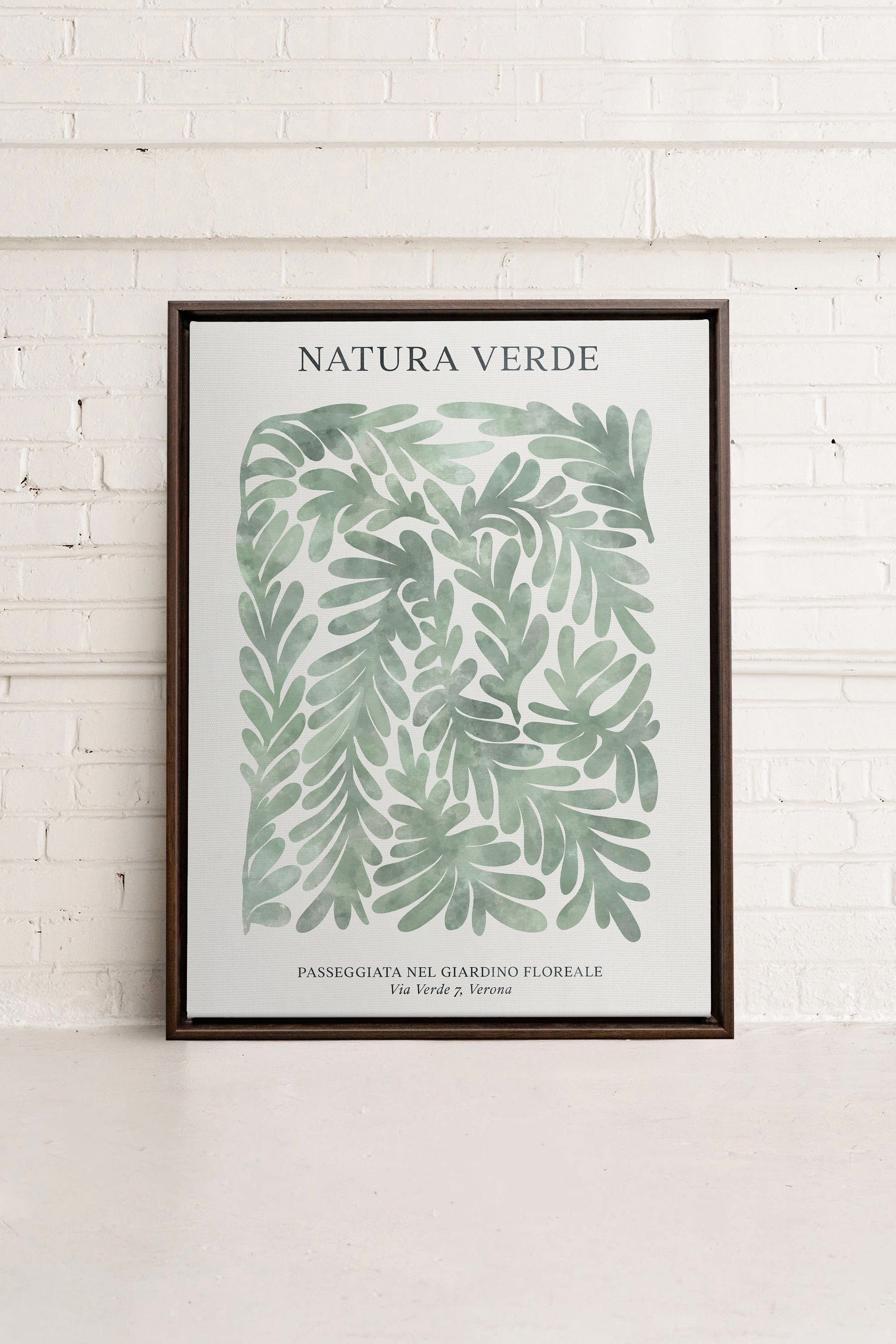 NATURA VERDE, Oeuvre sur toile étiré