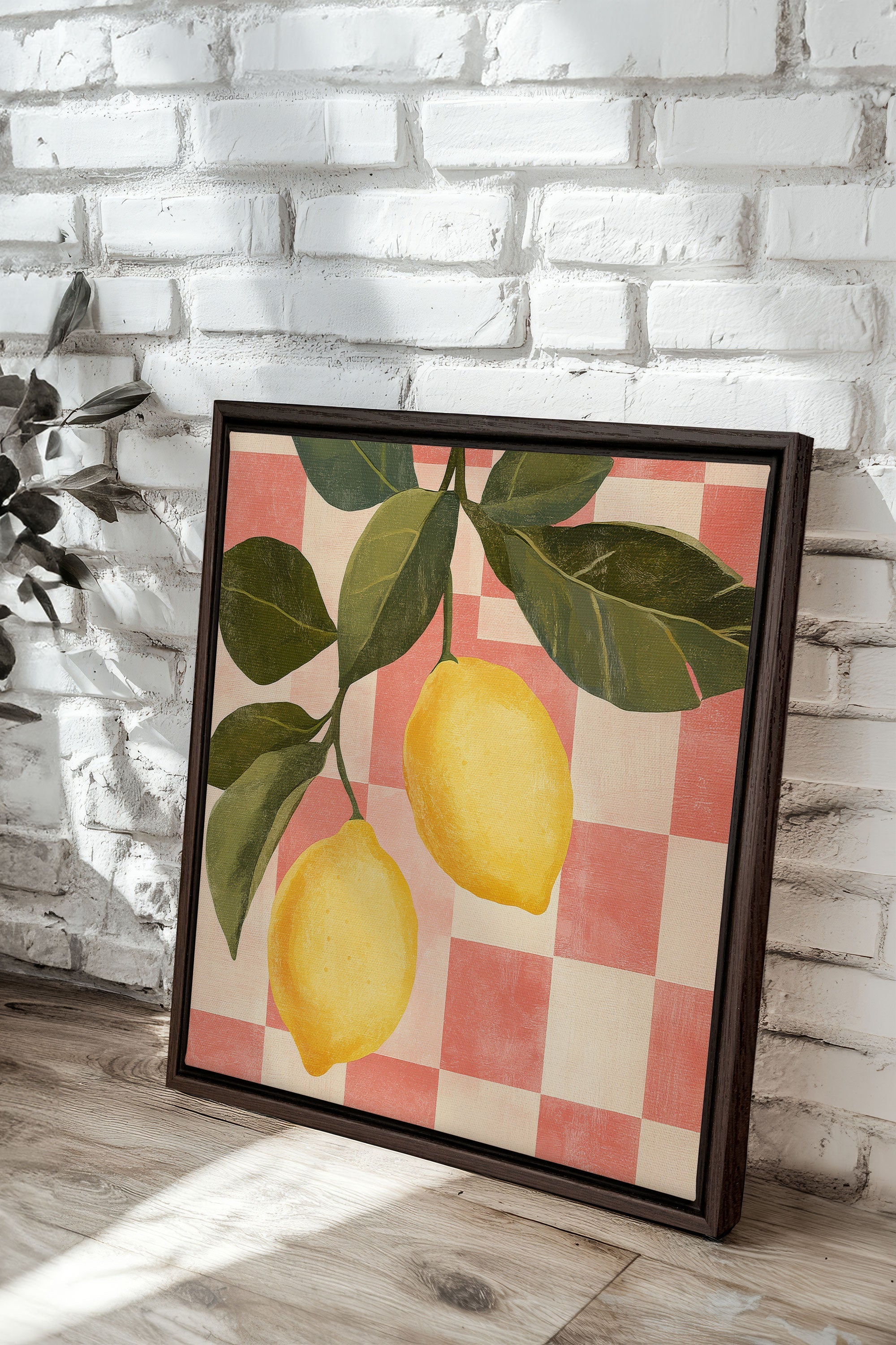 CITRONNADE VINTAGE, Oeuvre sur toile étirée