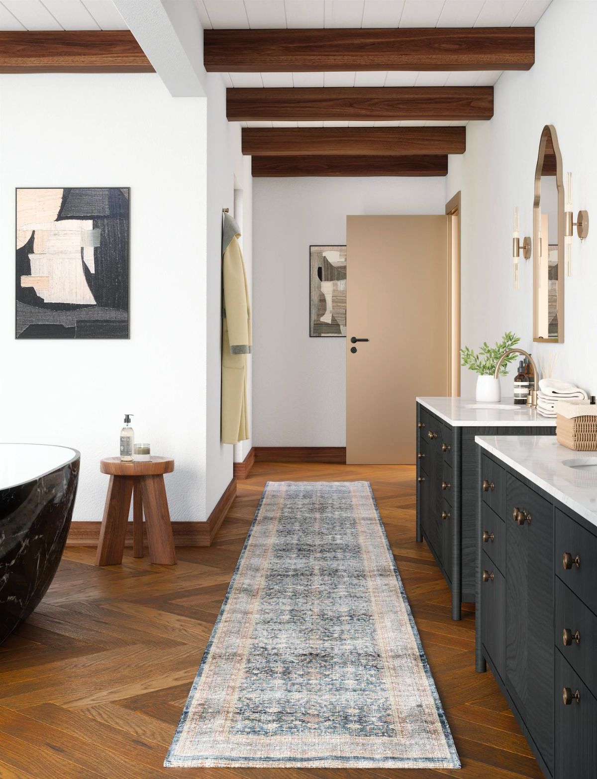 Tapis Davina – Bleu Marine Lagoon