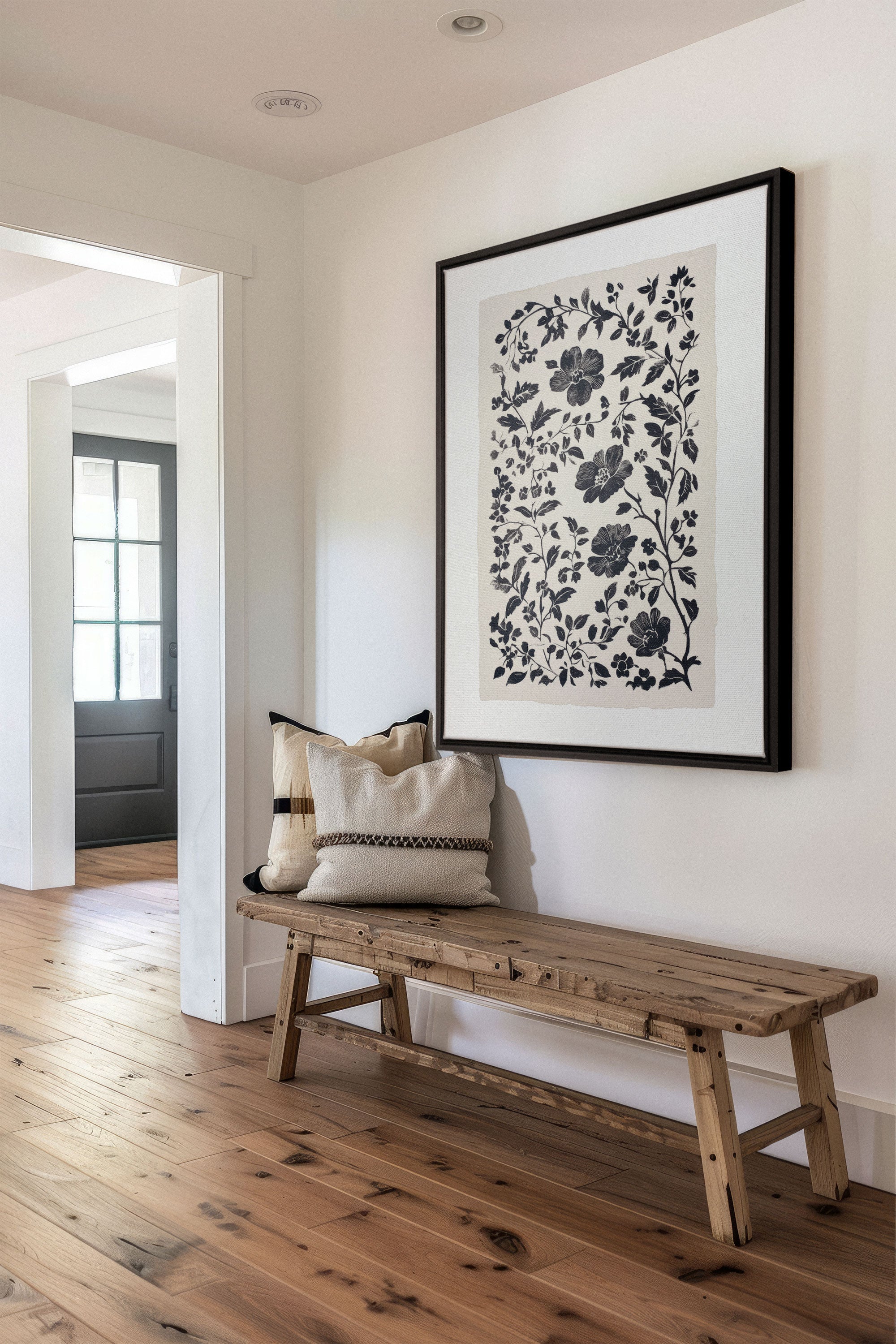 FLORAL SHADOW, Oeuvre sur toile étirée