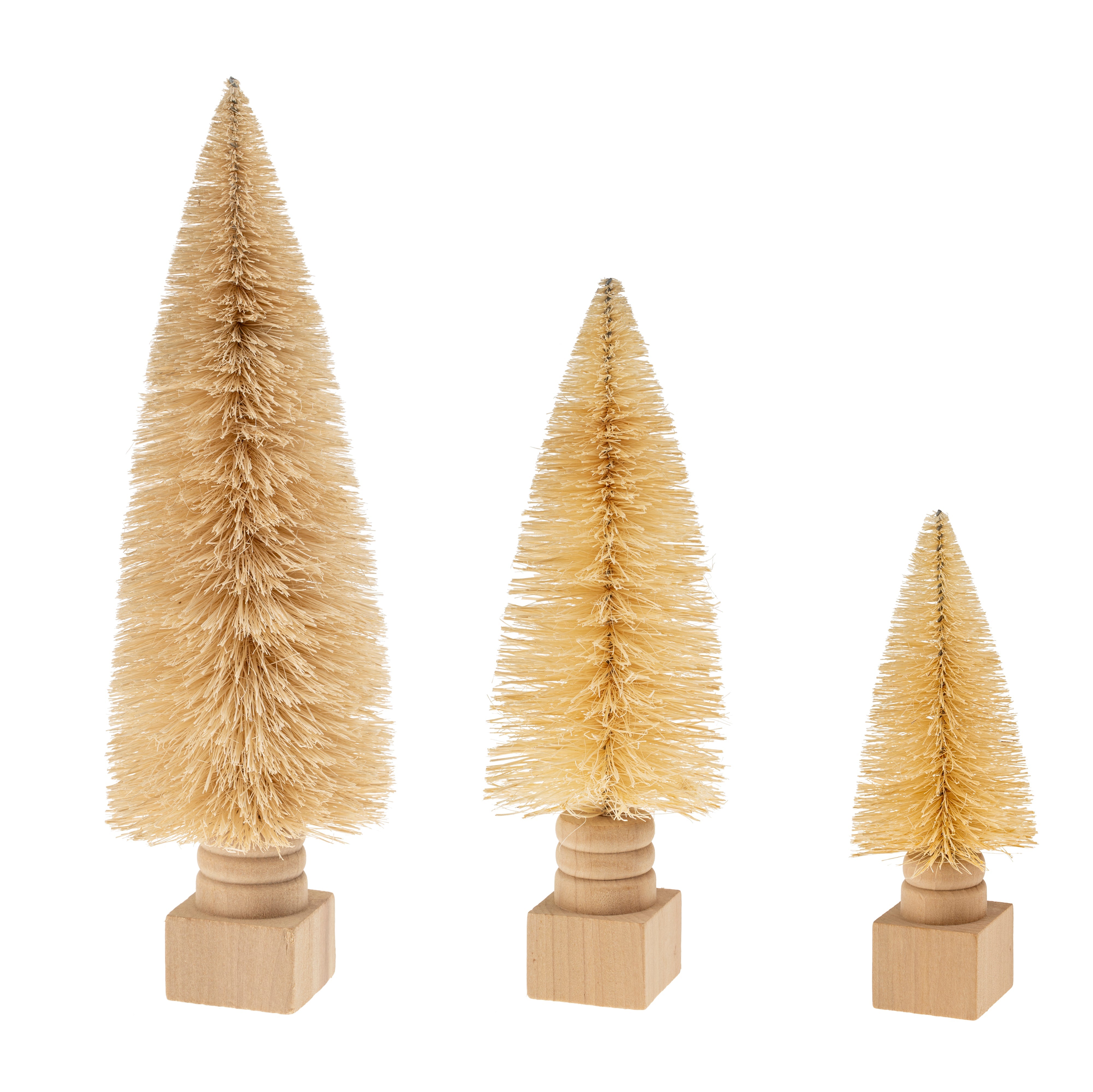 Arbre Goupillon Sisal Moyen Naturel | Charme Festif Écoresponsable