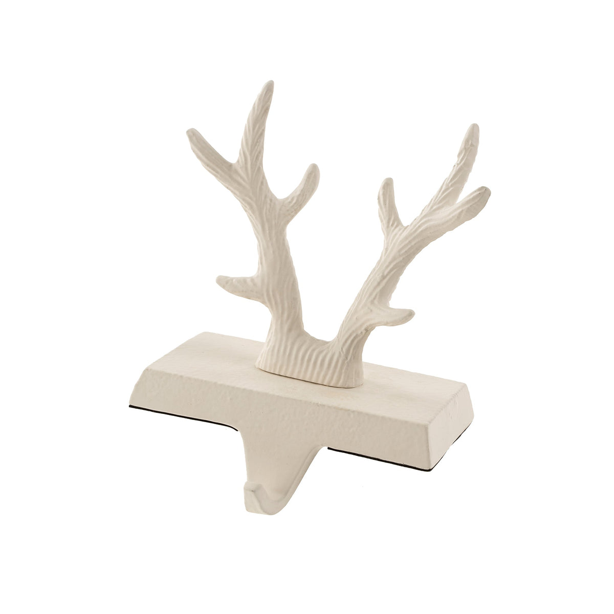 Support à bas de Noël Bois de cerf | Blanc hivernal | Métal