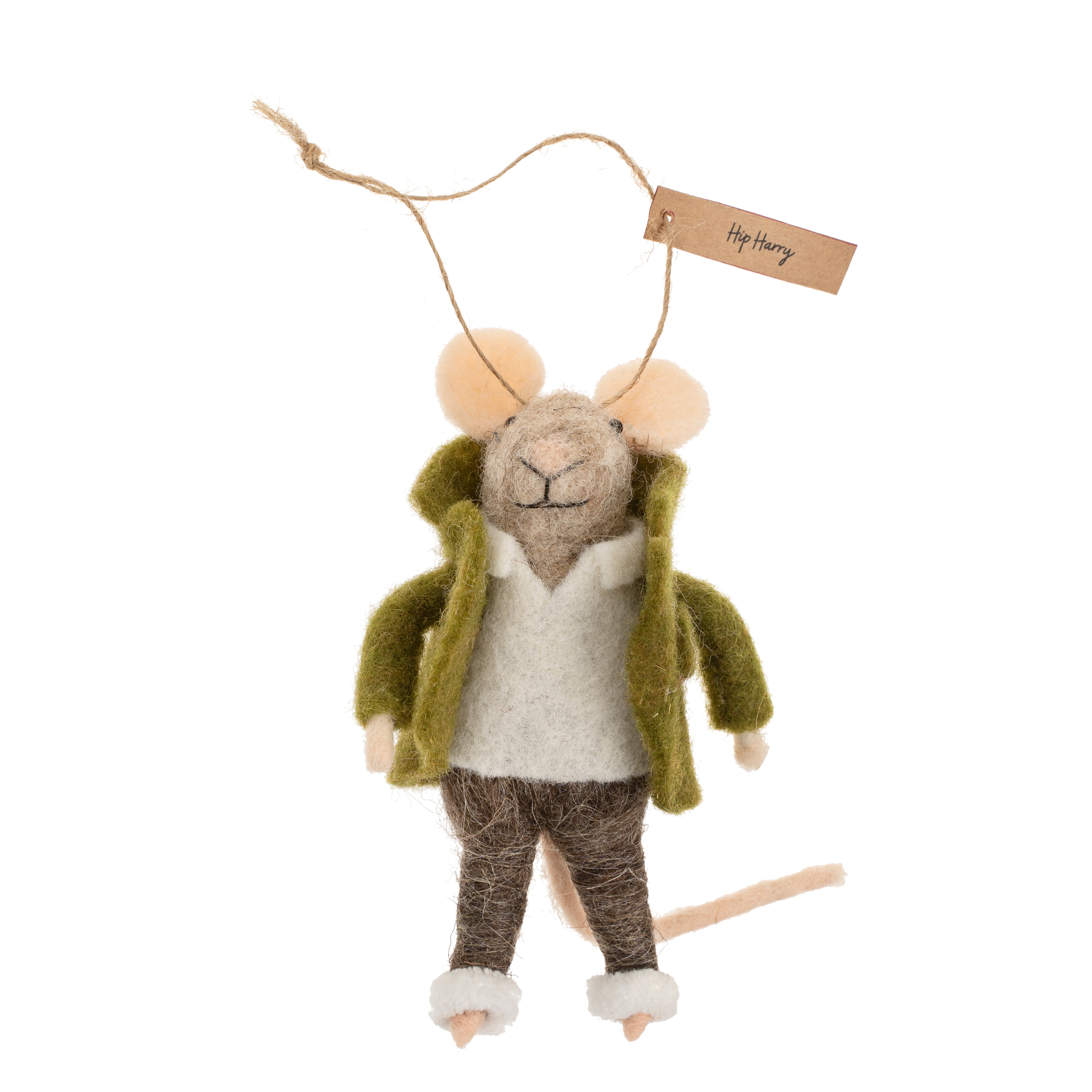 Ornement Souris Hip Harry | Collection Indaba | Charme Festif Adorable
