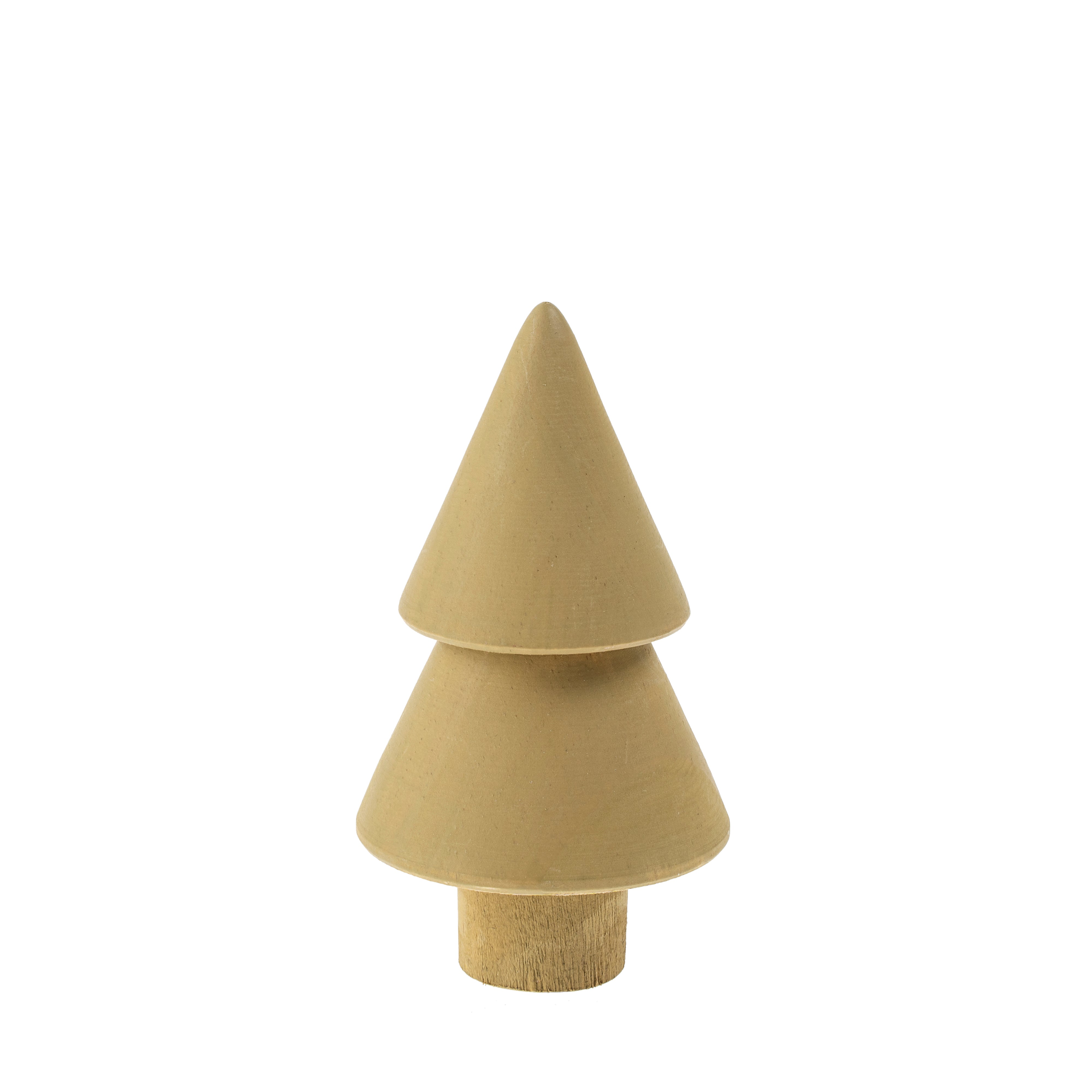 Mini Sapin en Bois Naturel | Format Compact | Charme Organique Festif