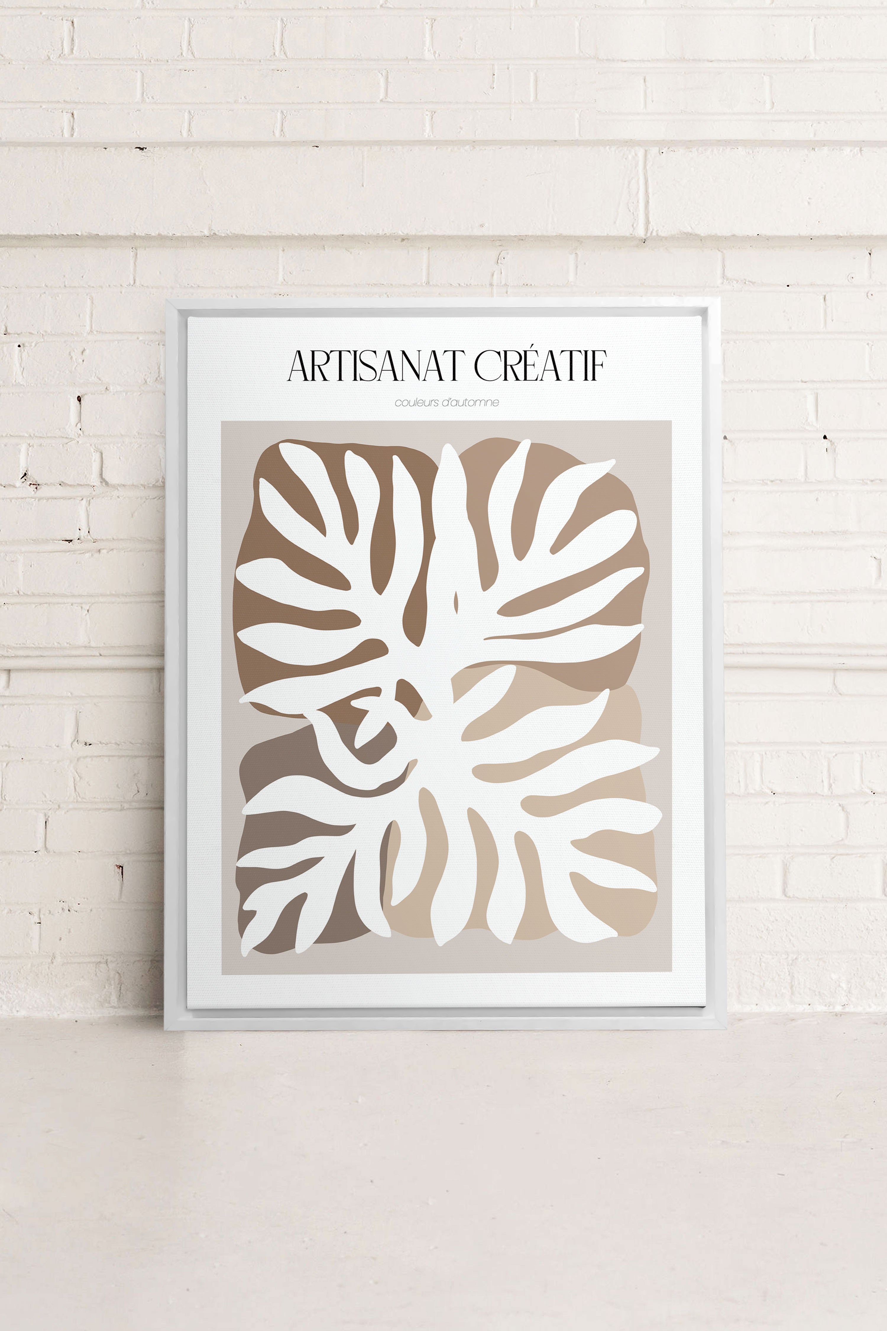 ARTISANAT CRÉATIF, Oeuvre sur toile étirée