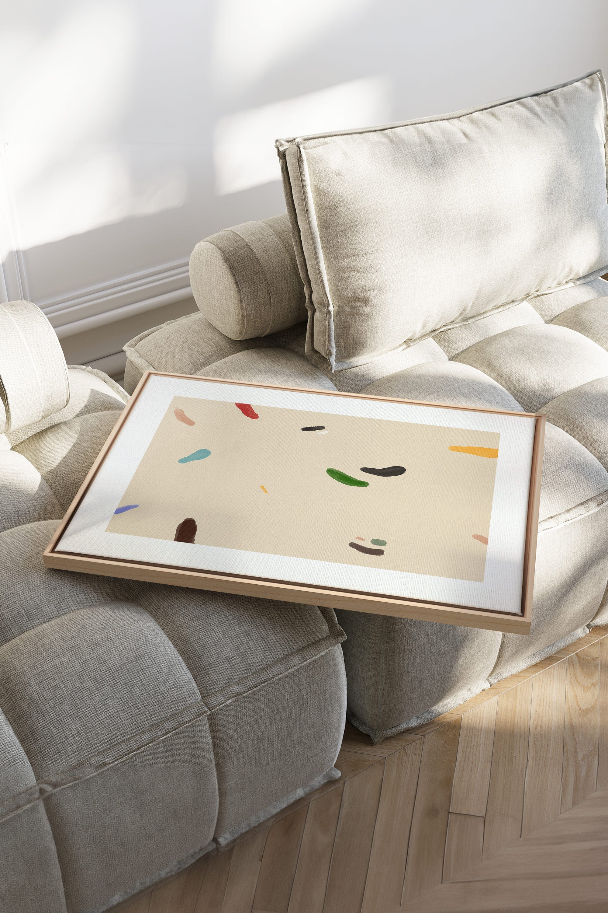 WATERCOLOR DRIFT, Oeuvre sur toile étirée