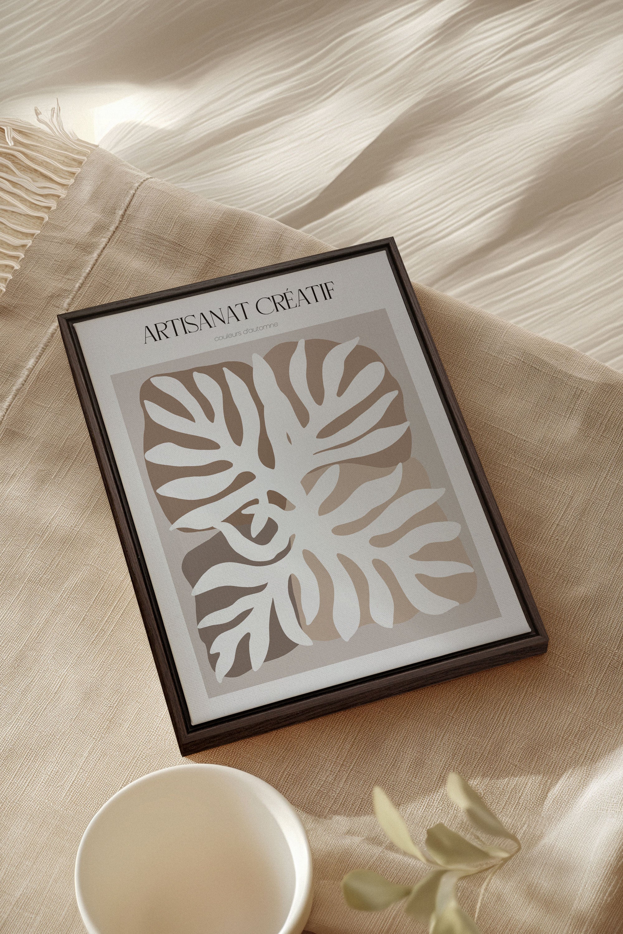 ARTISANAT CRÉATIF, Oeuvre sur toile étirée