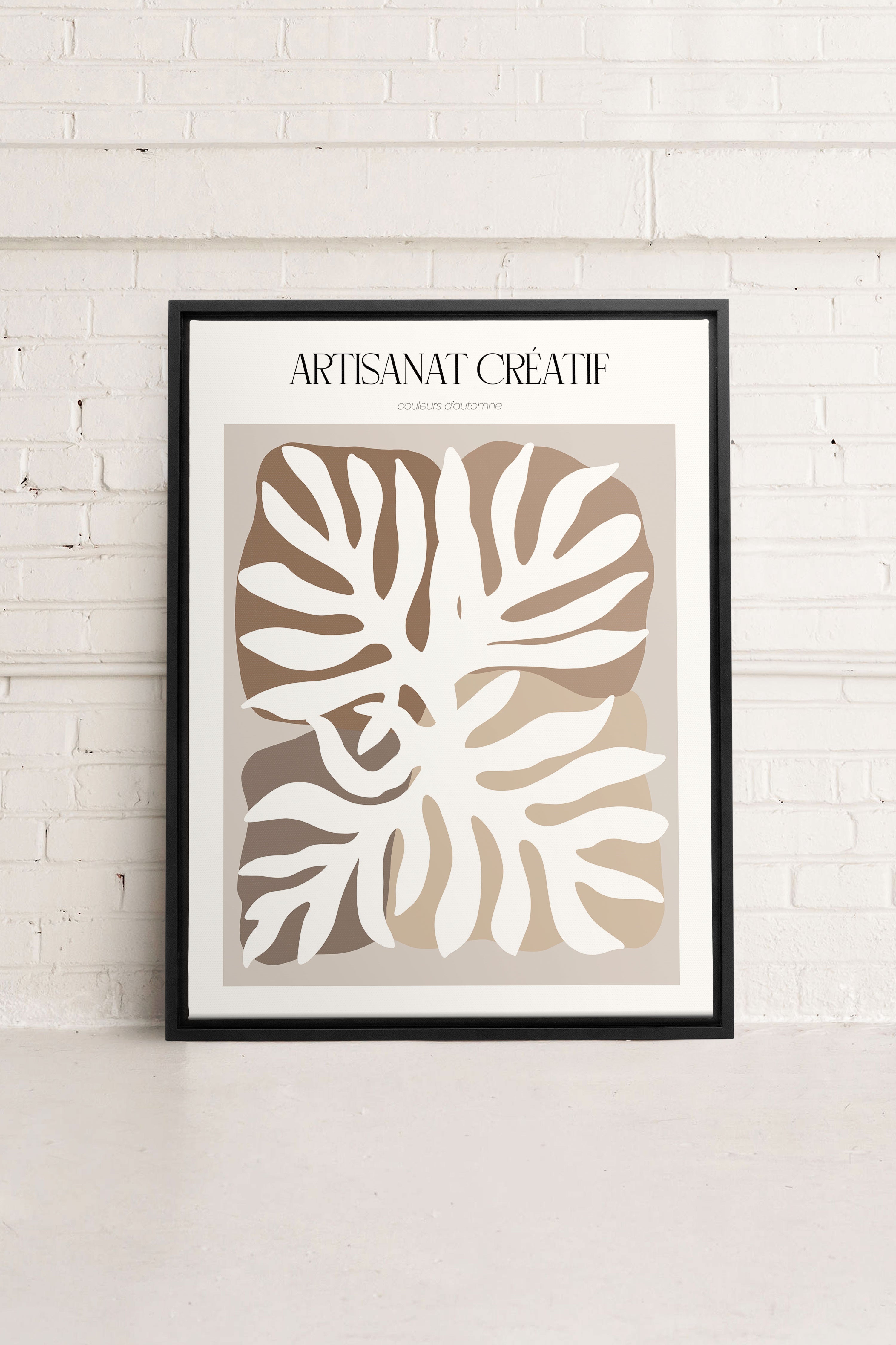 ARTISANAT CRÉATIF, Oeuvre sur toile étirée