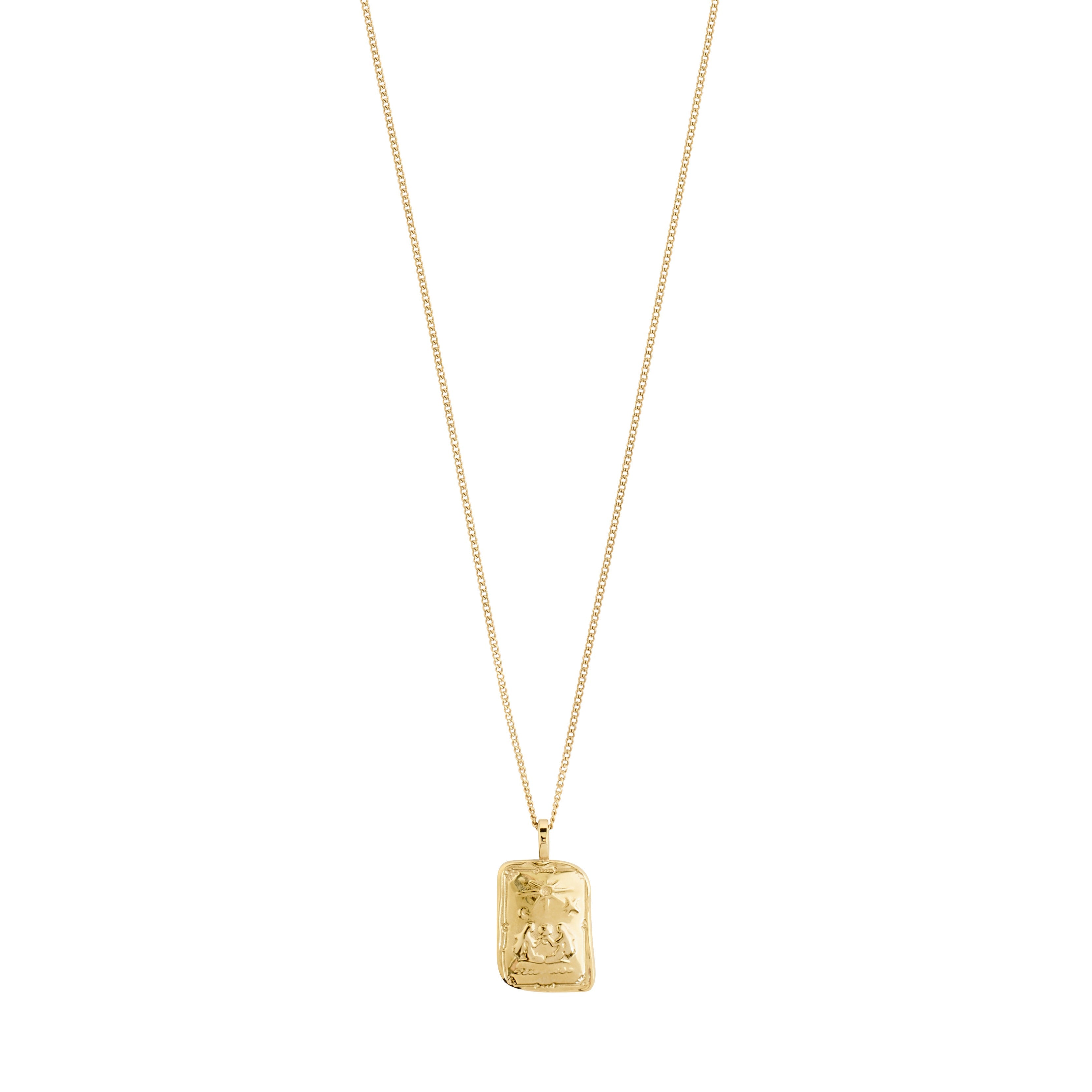 Collier signe du zodiaque GÉMEAUX | Fait à la main | Plaqué or ou argent