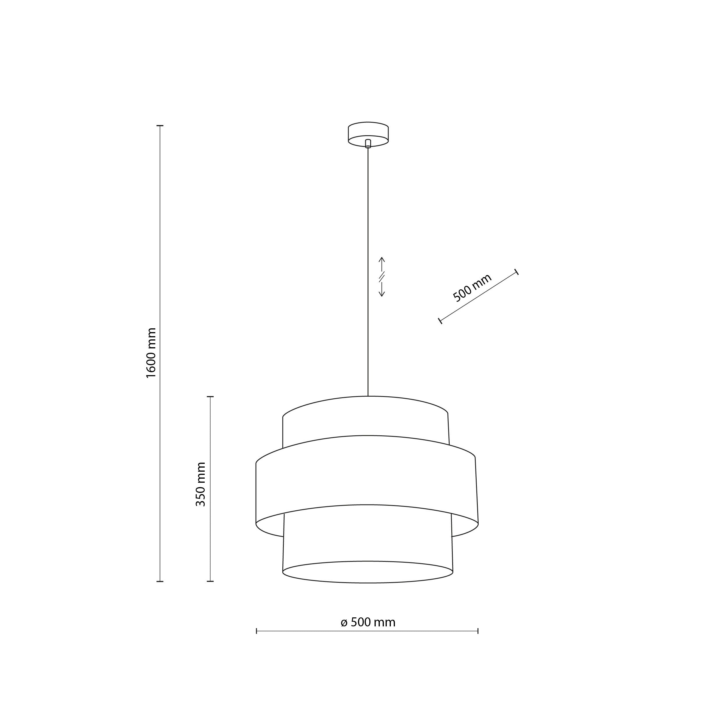 Suspension scandinave en jute CALISTO JUTE | Grand format | Écoresponsable