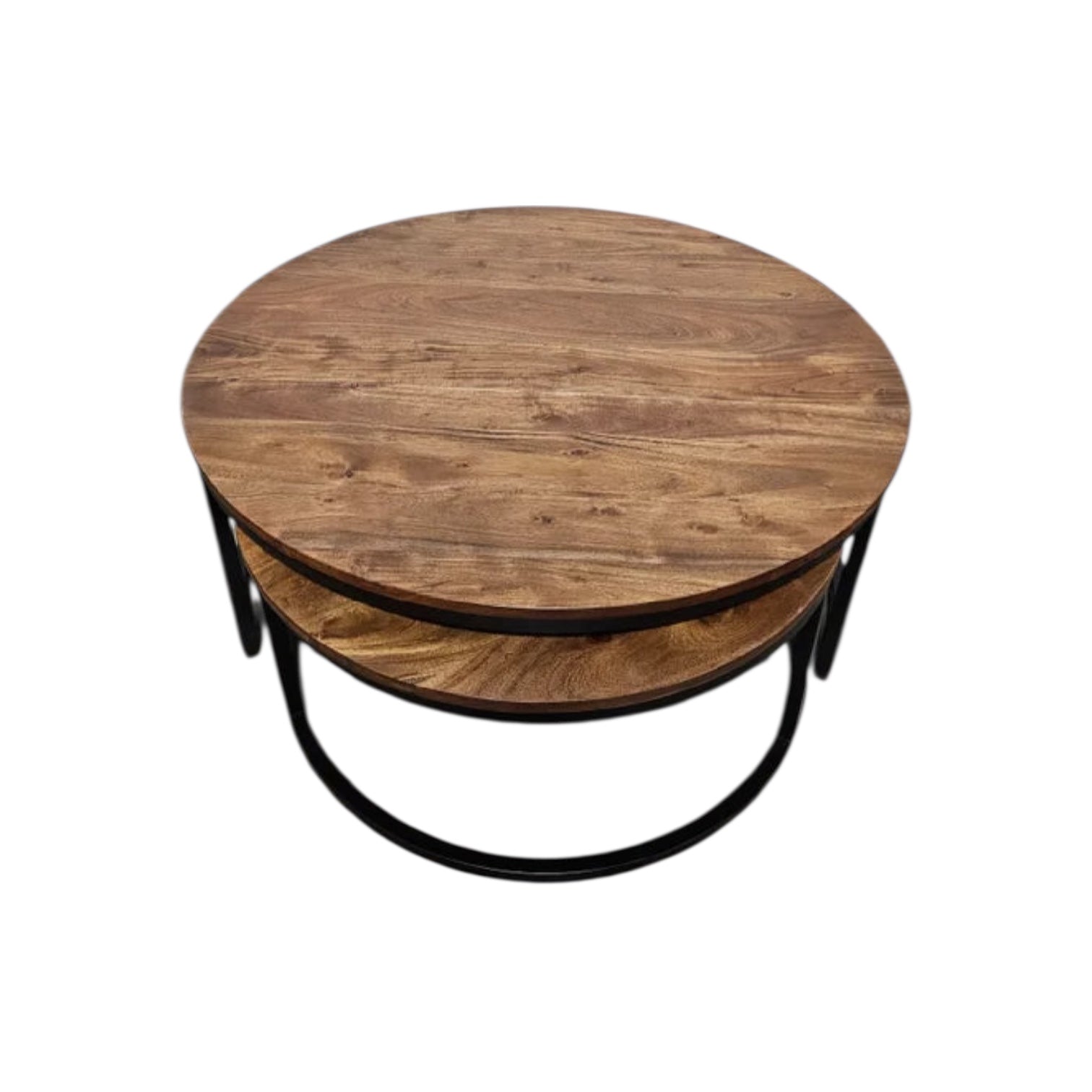 Tables à café gigognes en bois d’acacia | Fini naturel