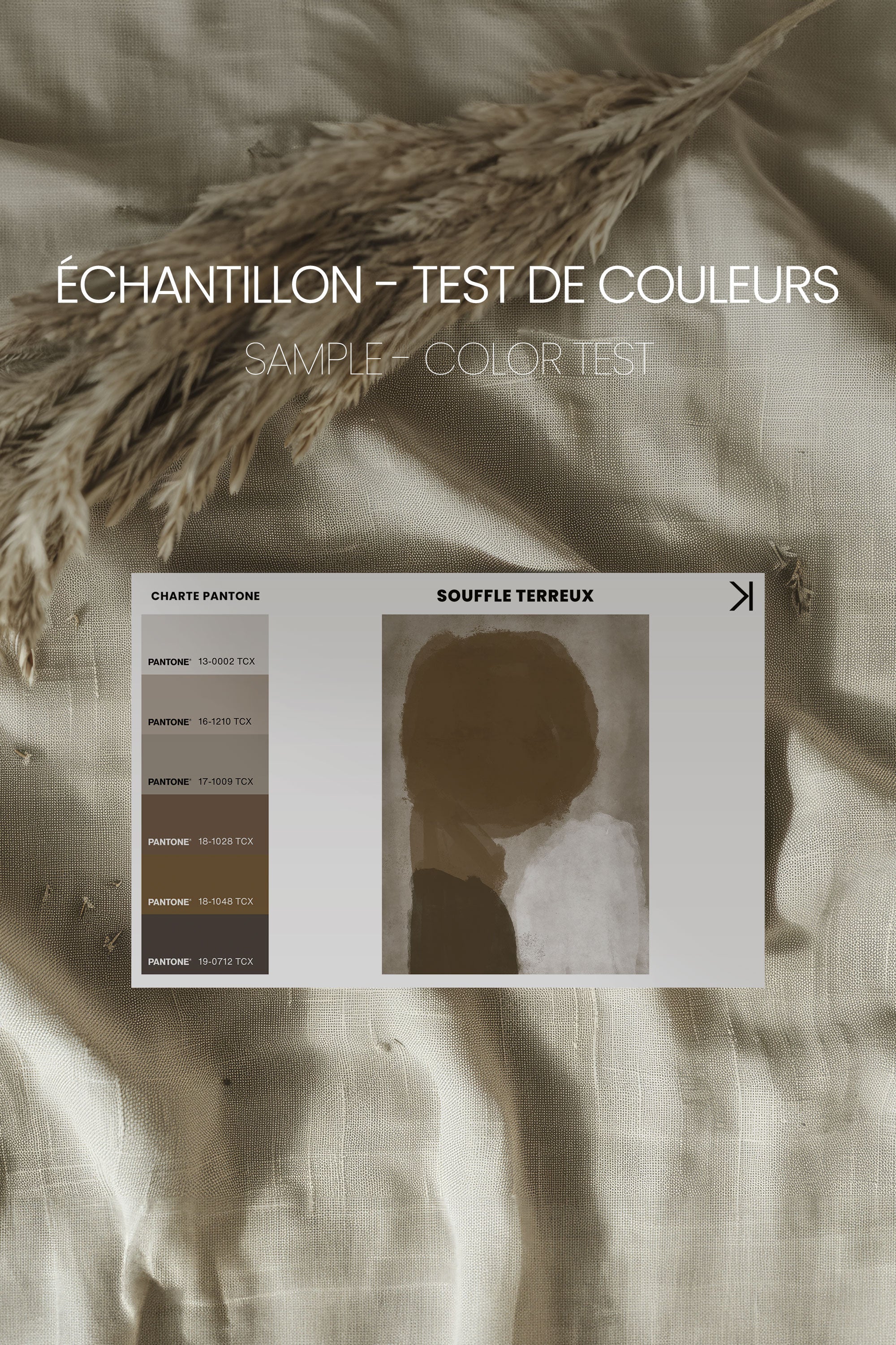 SOUFFLE TERREUX, Oeuvre sur toile étirée