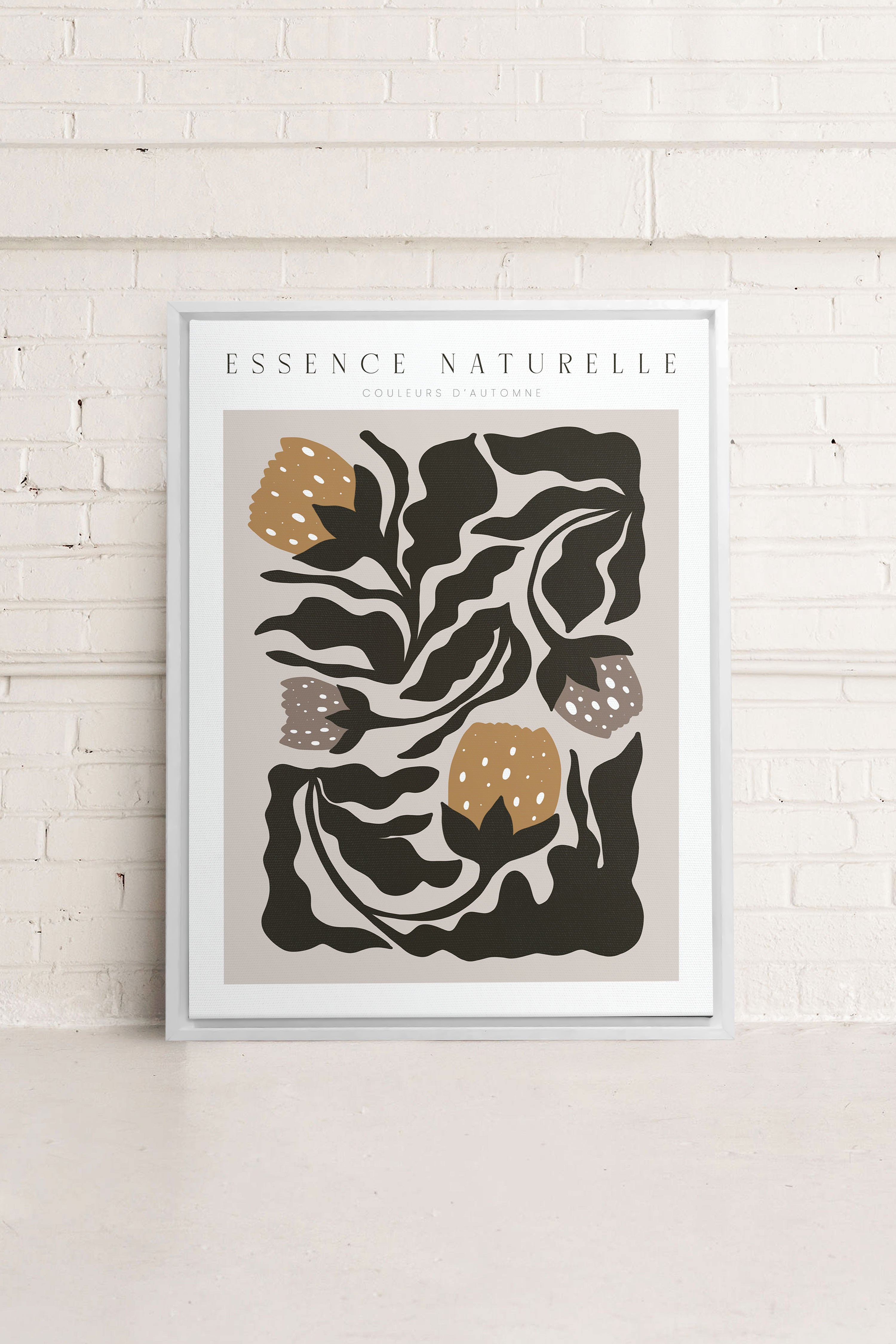 ESSENCE NATURELLE, Oeuvre sur toile étirée