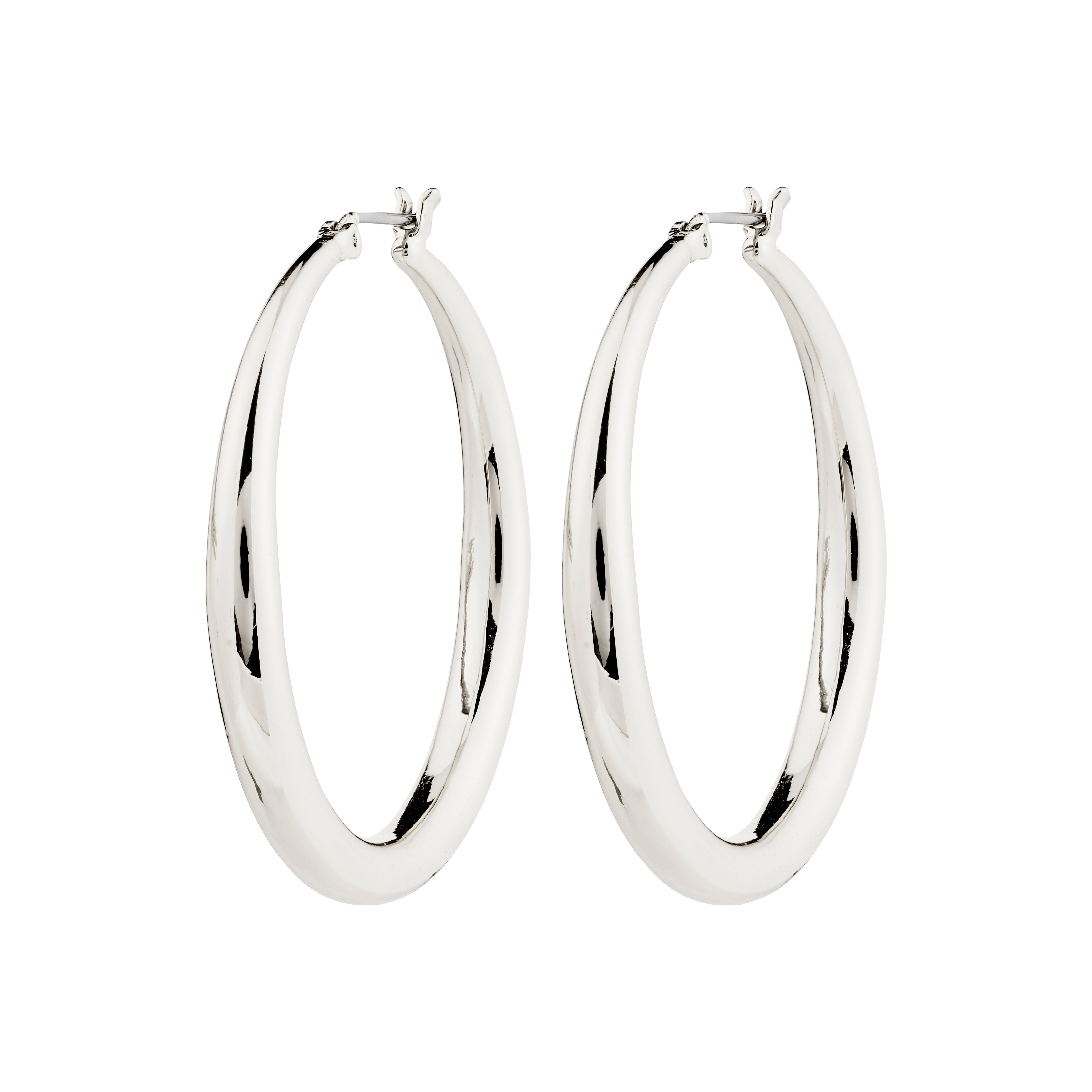 PRIYA Hoop Earrings 40mm | Handmade | Gold or Silver Plated