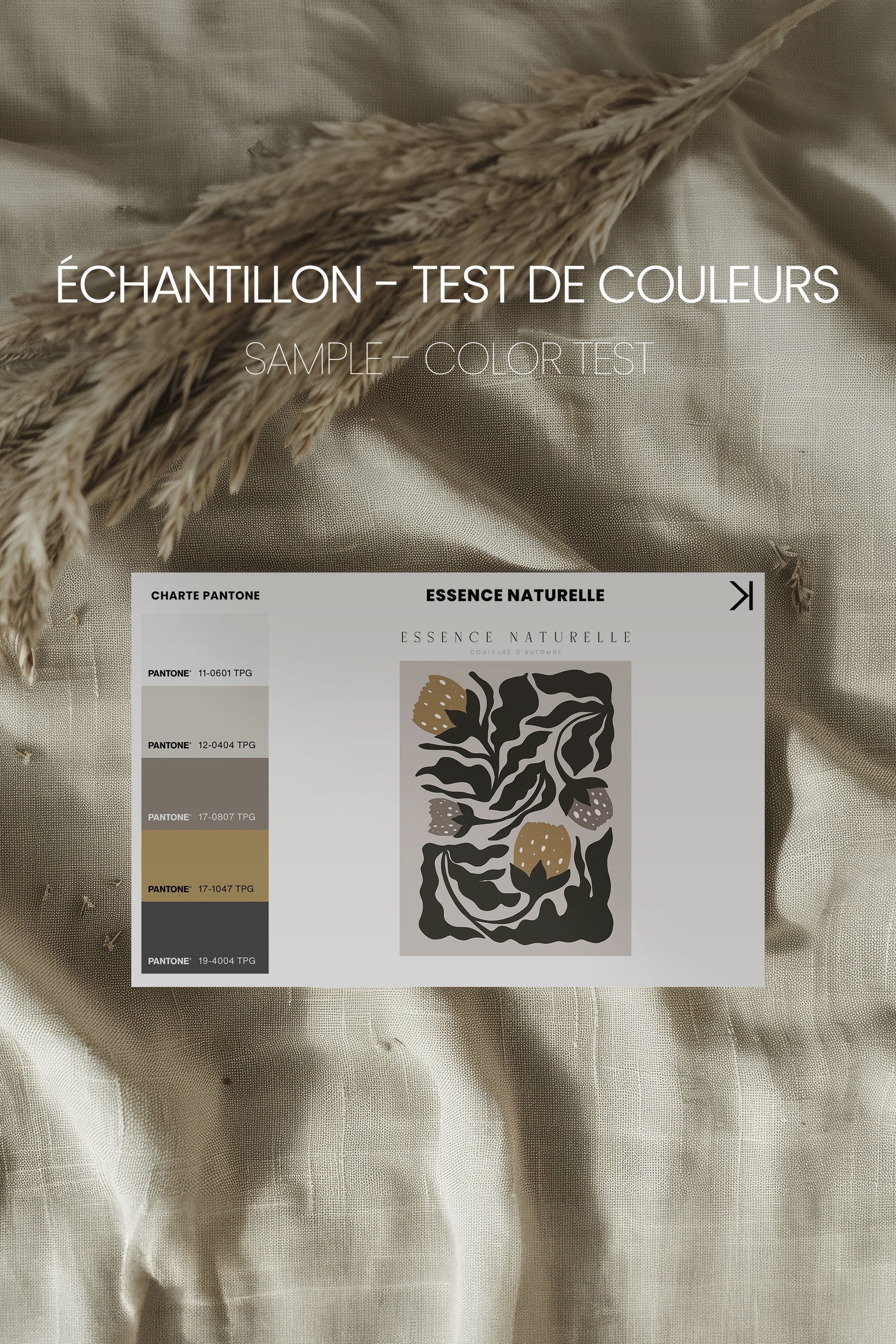 ESSENCE NATURELLE, Oeuvre sur toile étirée