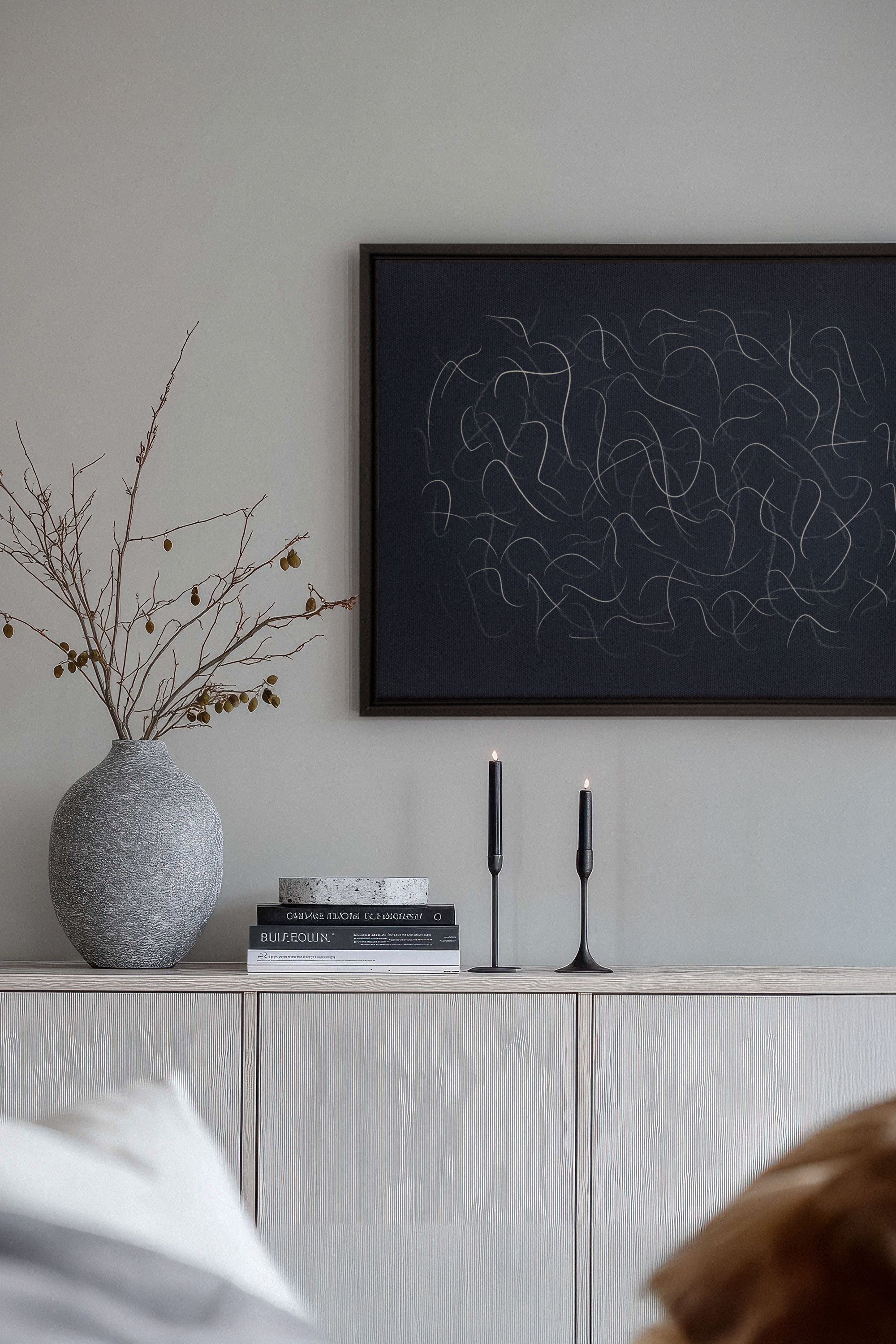 Shadow, Oeuvre sur toile étirée