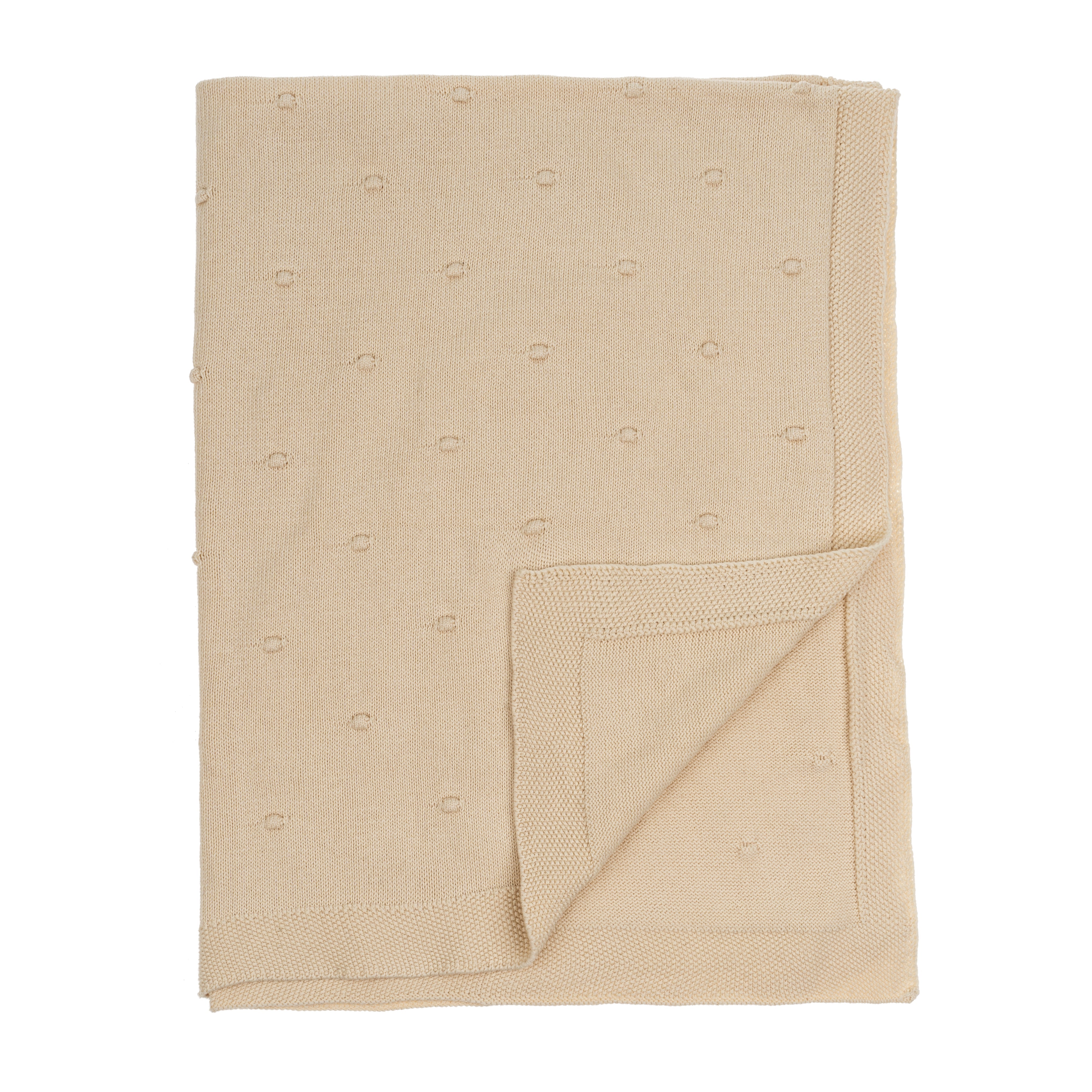 Couverture bébé en tricot Polka dot en coton