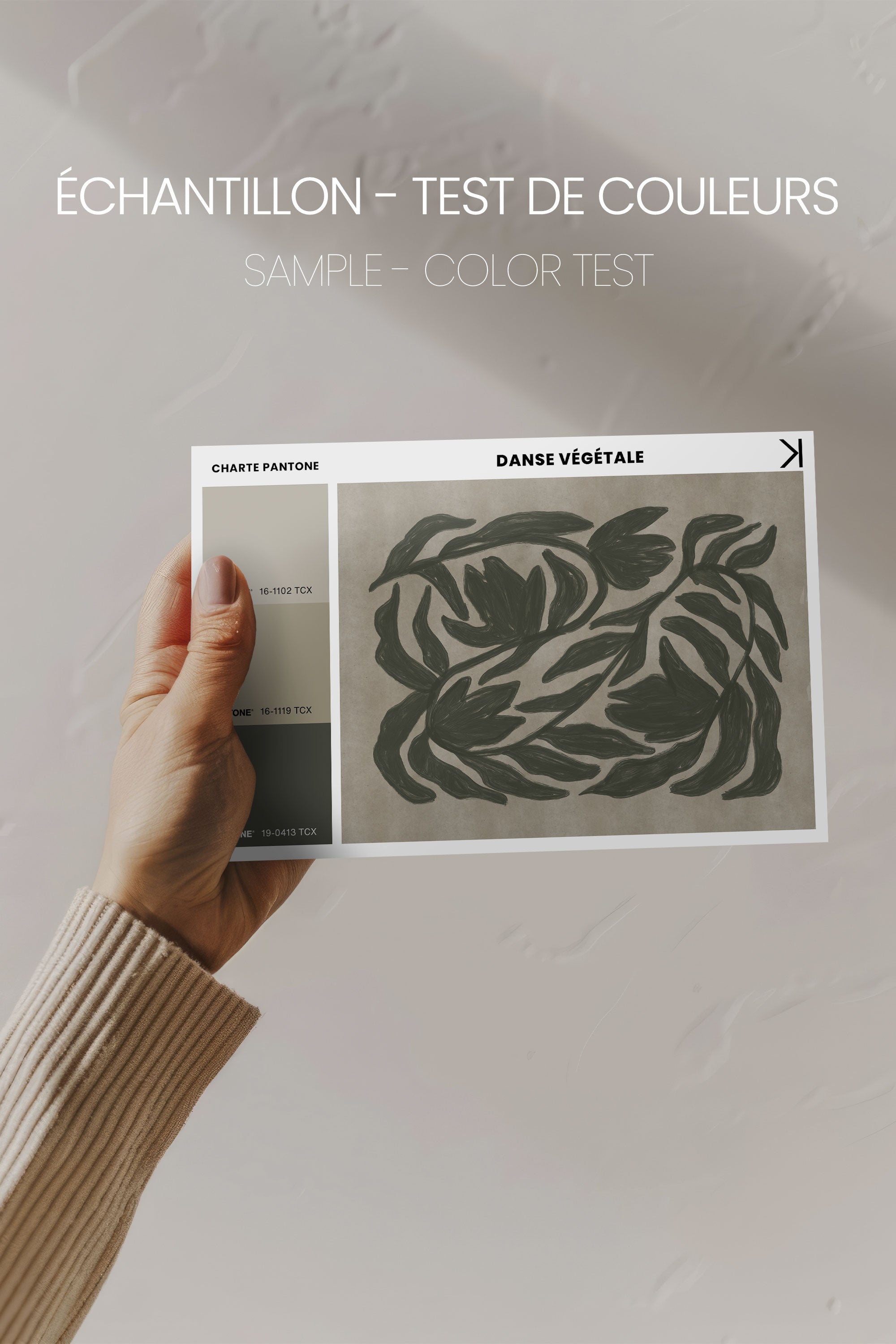 DANSE VÉGÉTALE, Oeuvre sur toile étirée