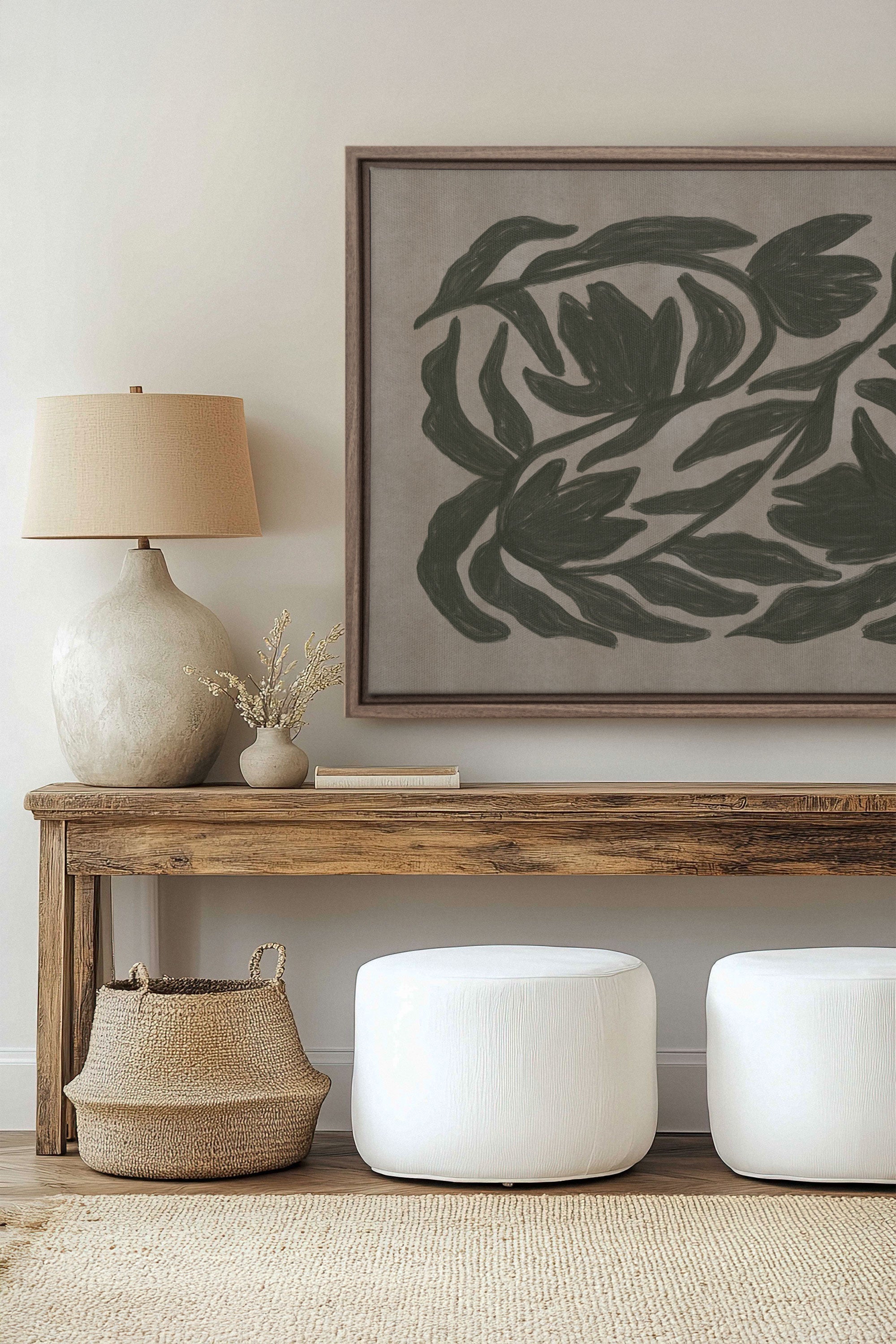 DANSE VÉGÉTALE, Oeuvre sur toile étirée